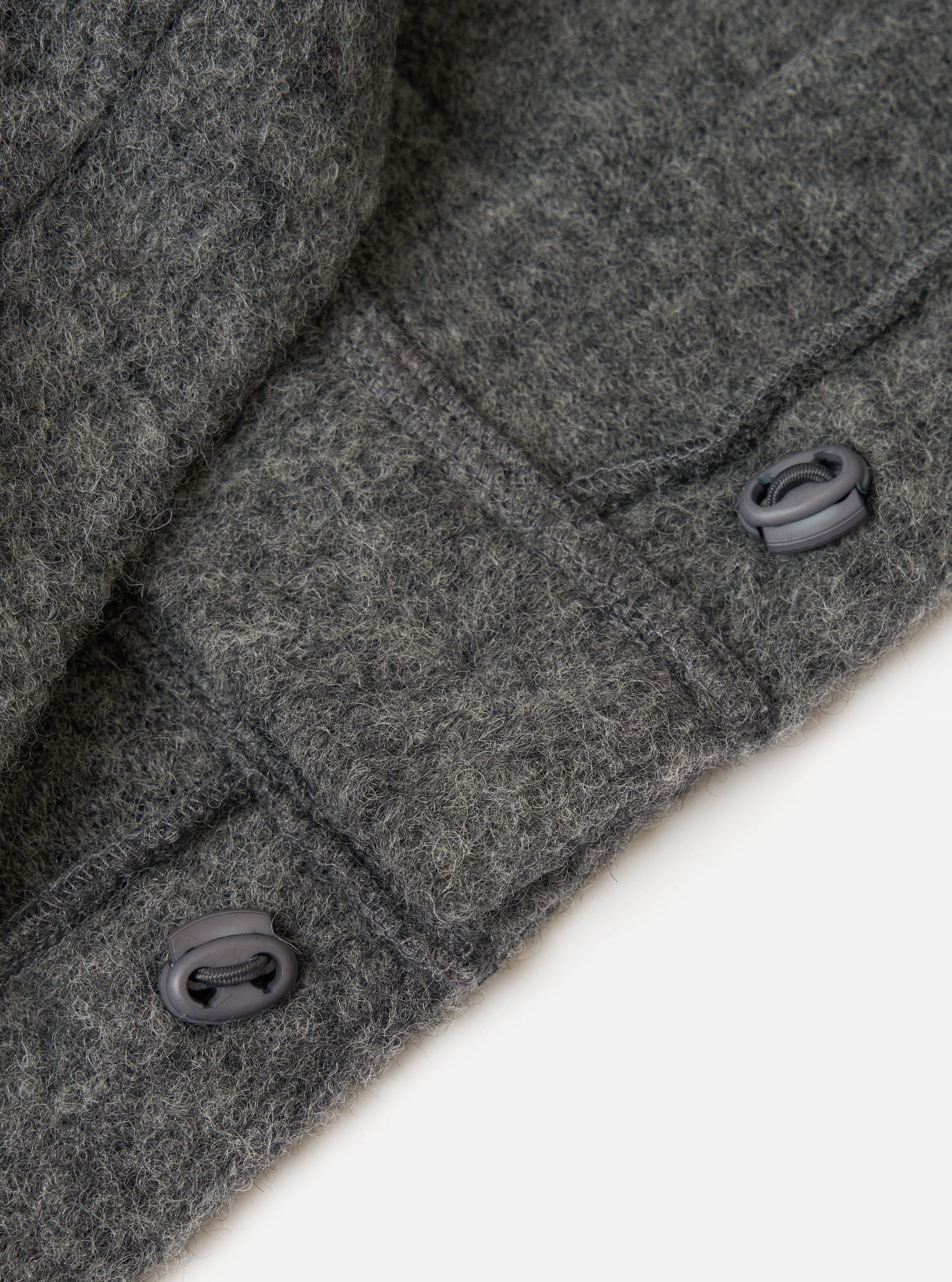 Grey Marl Wool Fleece Advance Cardigan - Image 7