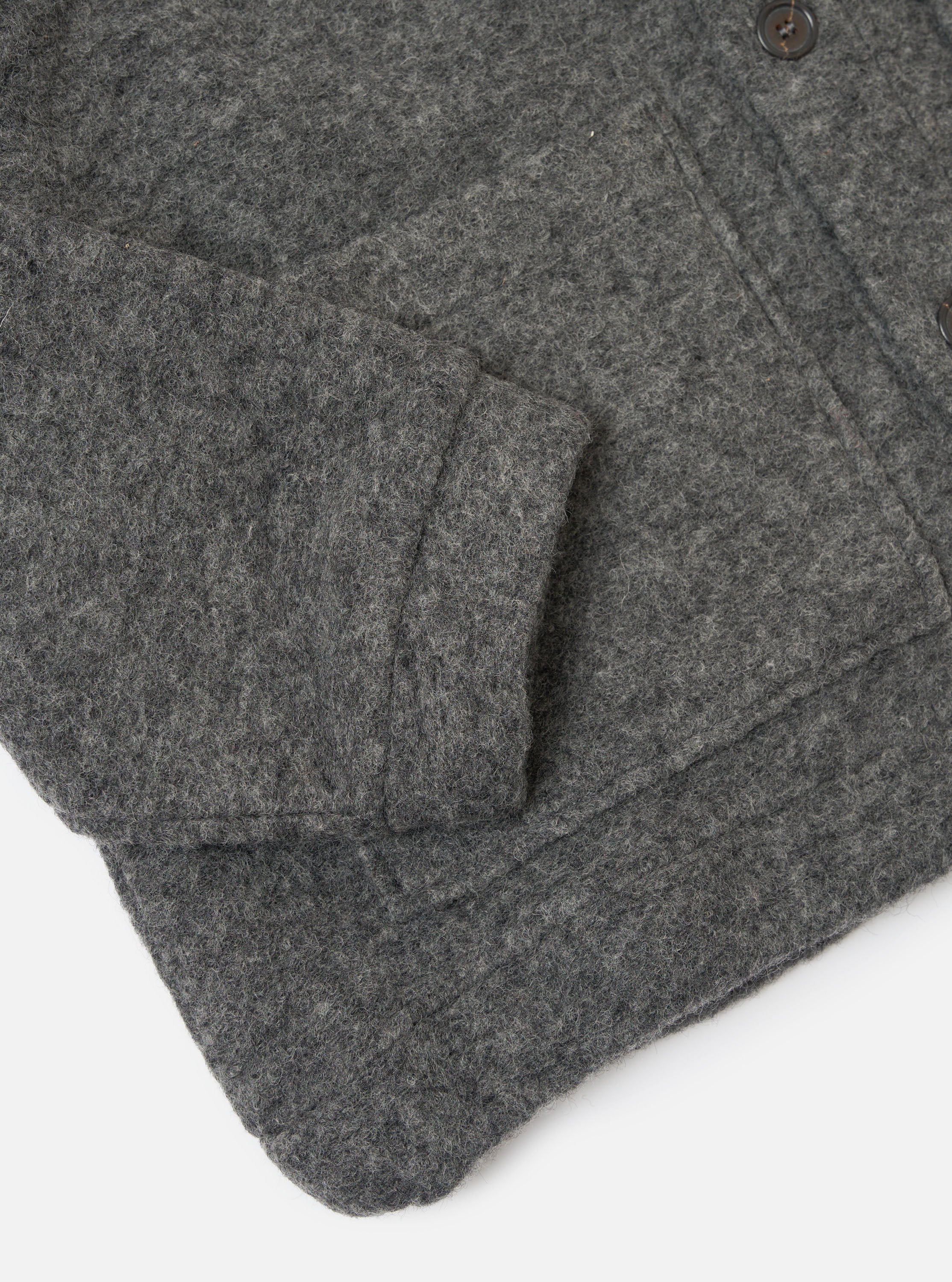 Grey Marl Wool Fleece Advance Cardigan - Image 8