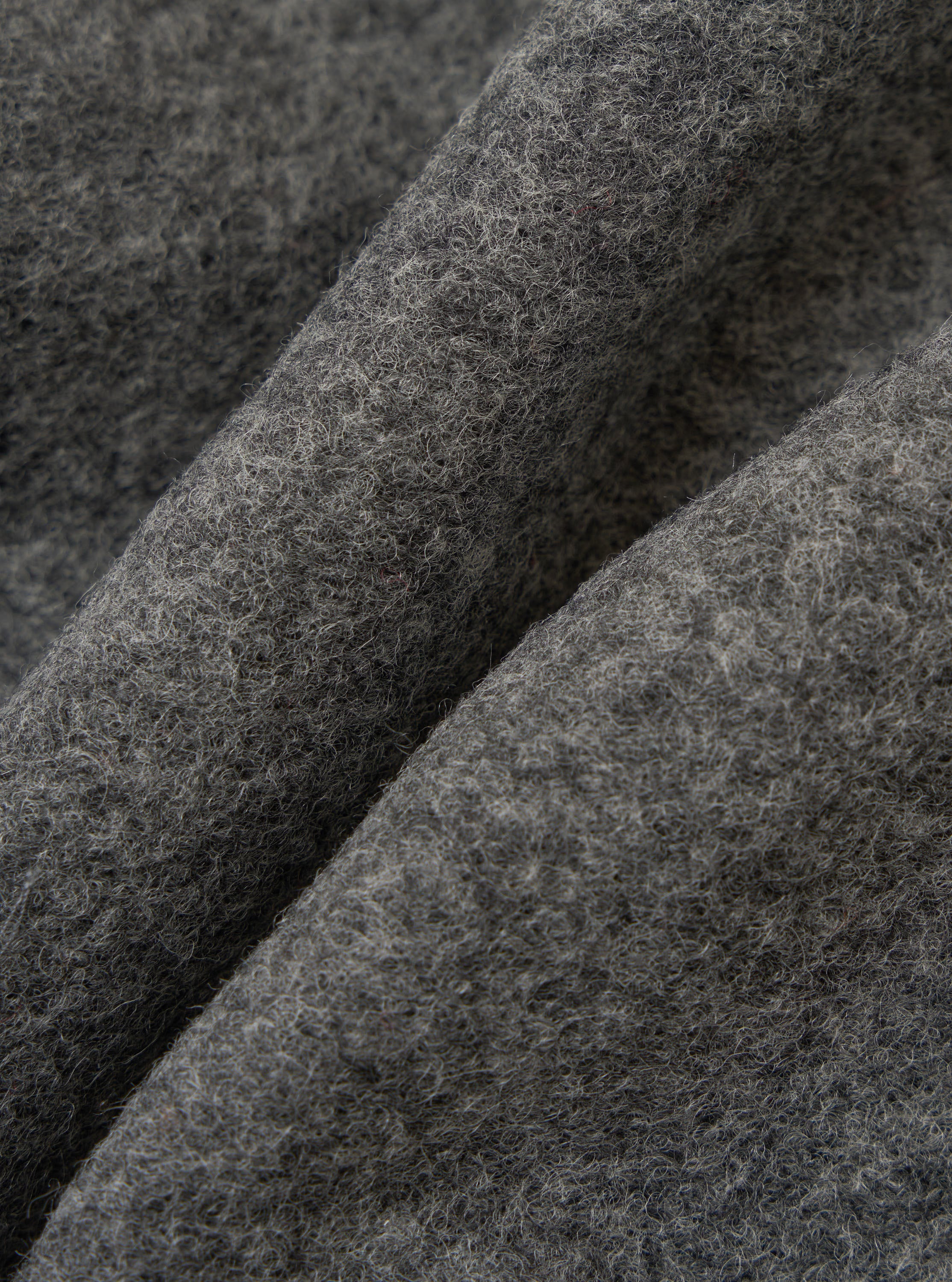 Grey Marl Wool Fleece Rams Jacket - Image 4