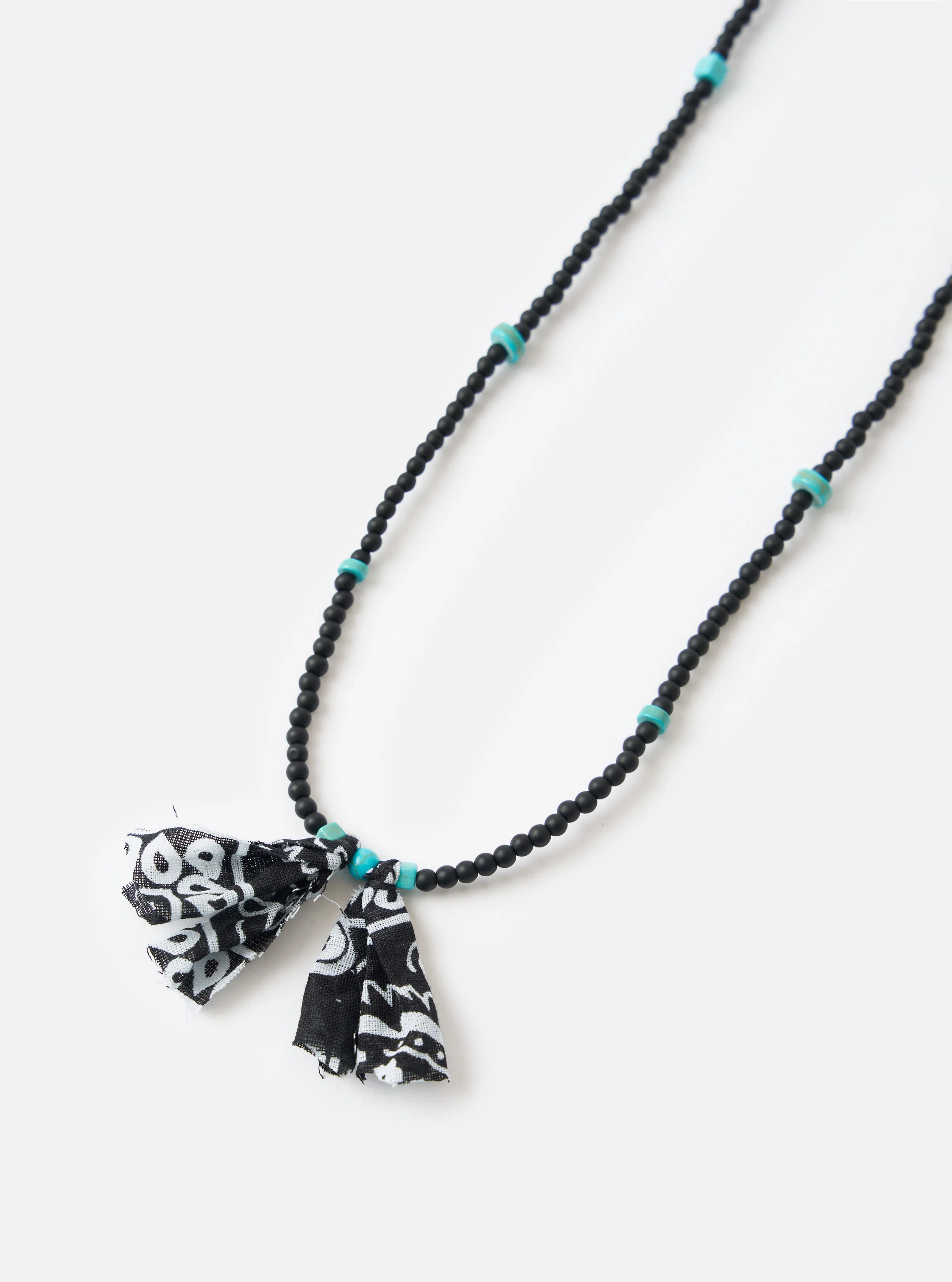 Hanami of Rome Matte Black/Turquoise Bead Necklace No.58 - Image 2
