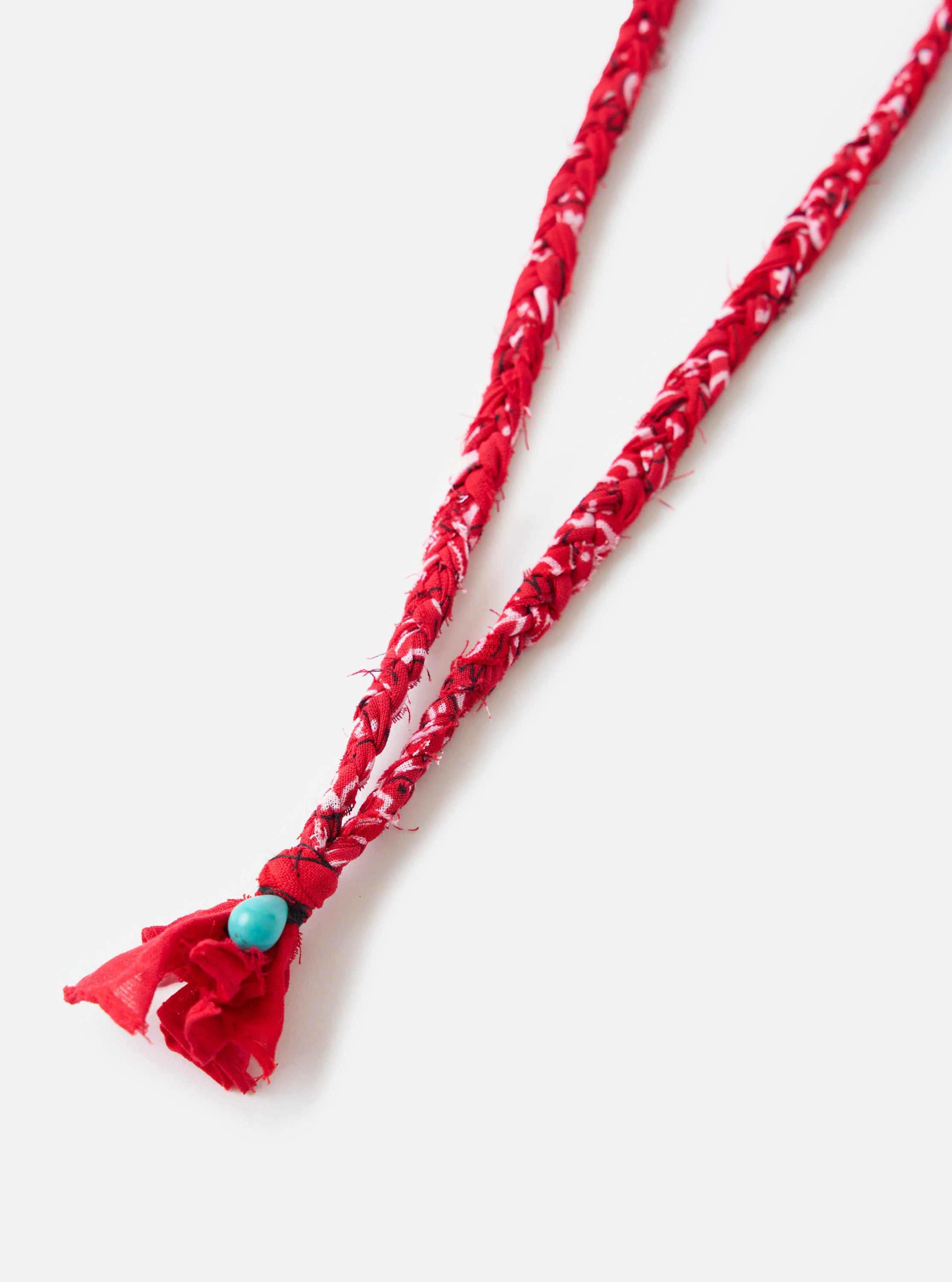 Hanami of Rome Red/Turquoise Bead Bandana Necklace No.49 - Image 2