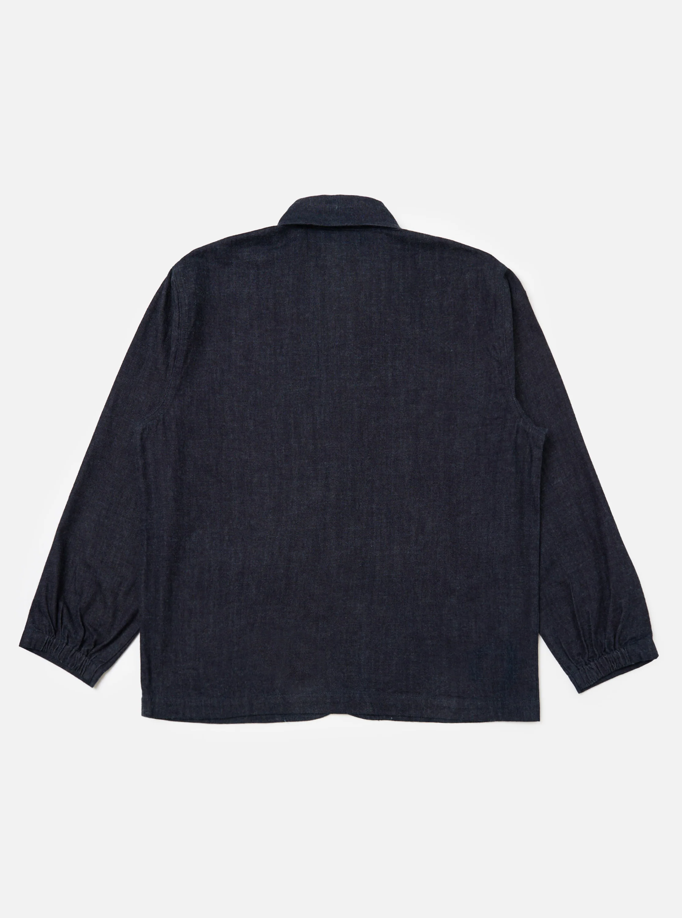 Indigo Brushed Denim Labour Jacket - Image 5