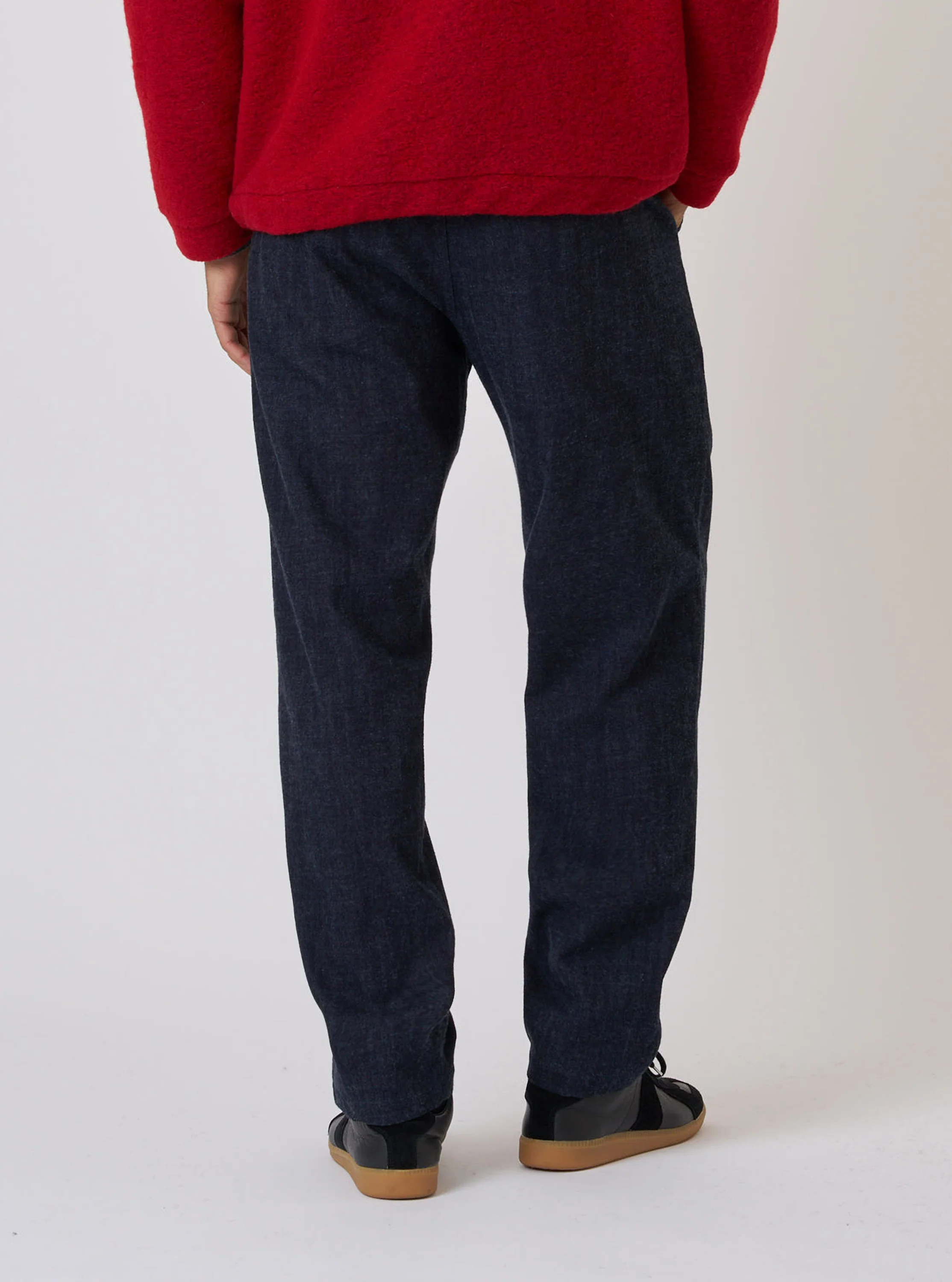 Indigo Brushed Denim Military Chino - Image 3