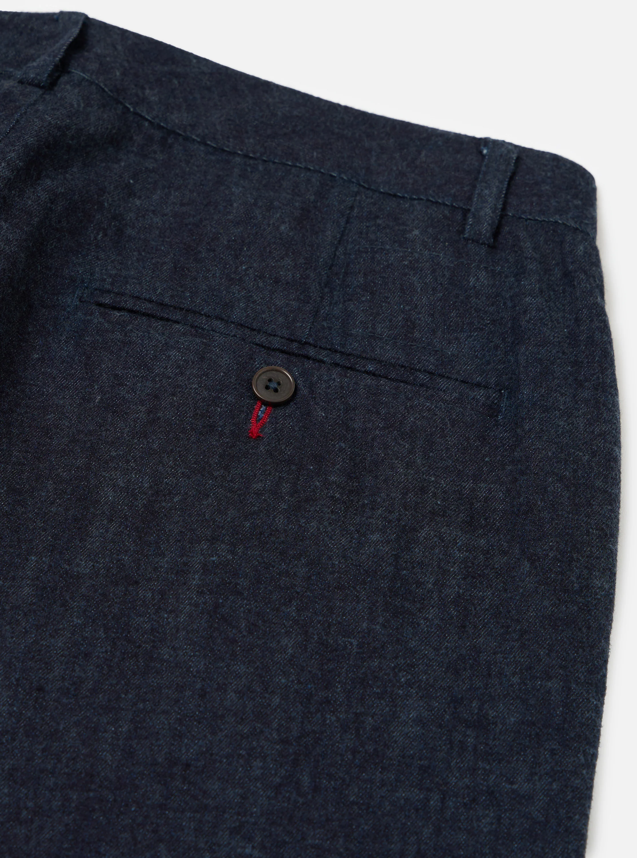 Indigo Brushed Denim Military Chino - Image 7