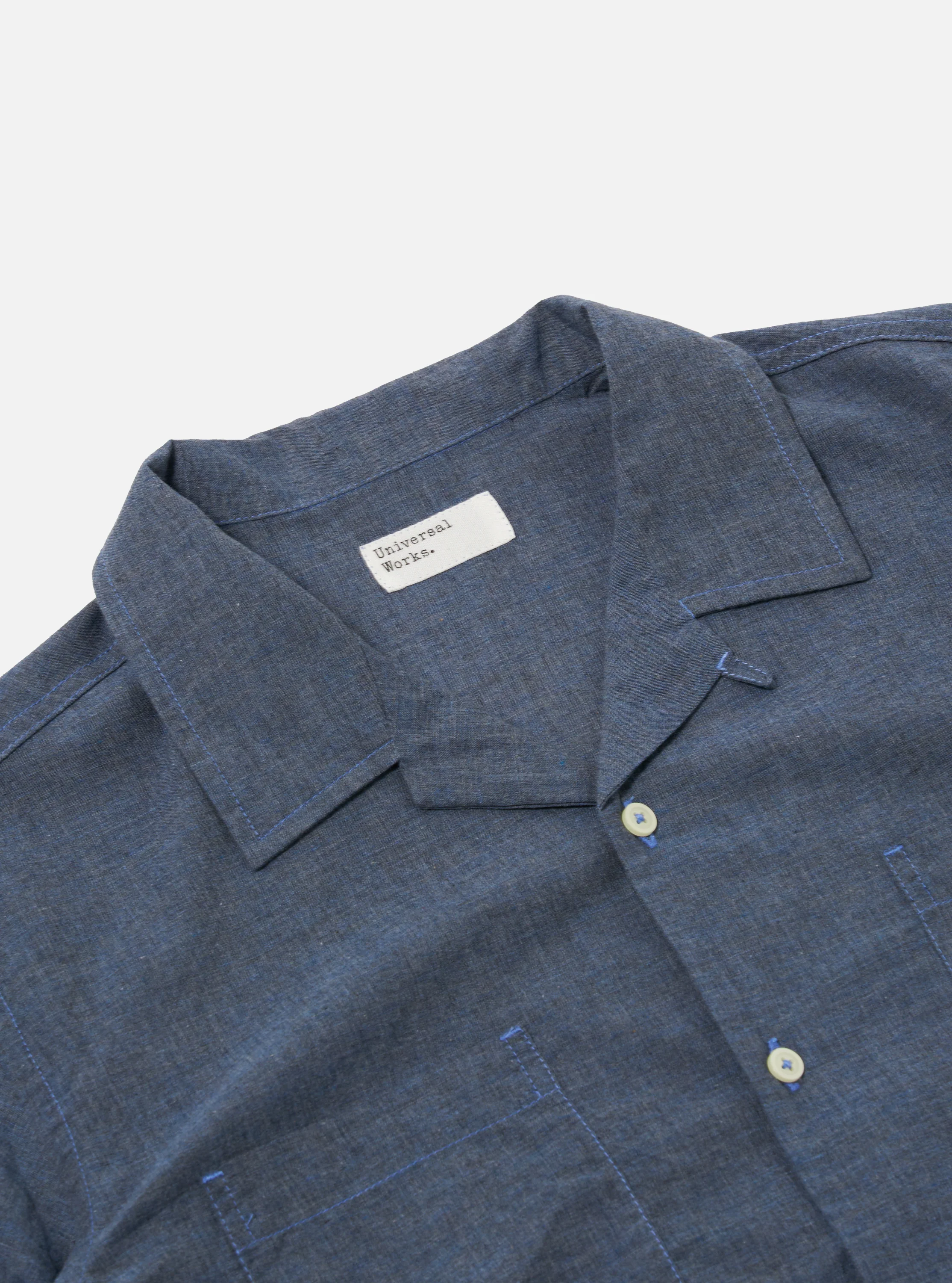 Indigo Fine Organic Cotton Sal Road Shirt - Image 6