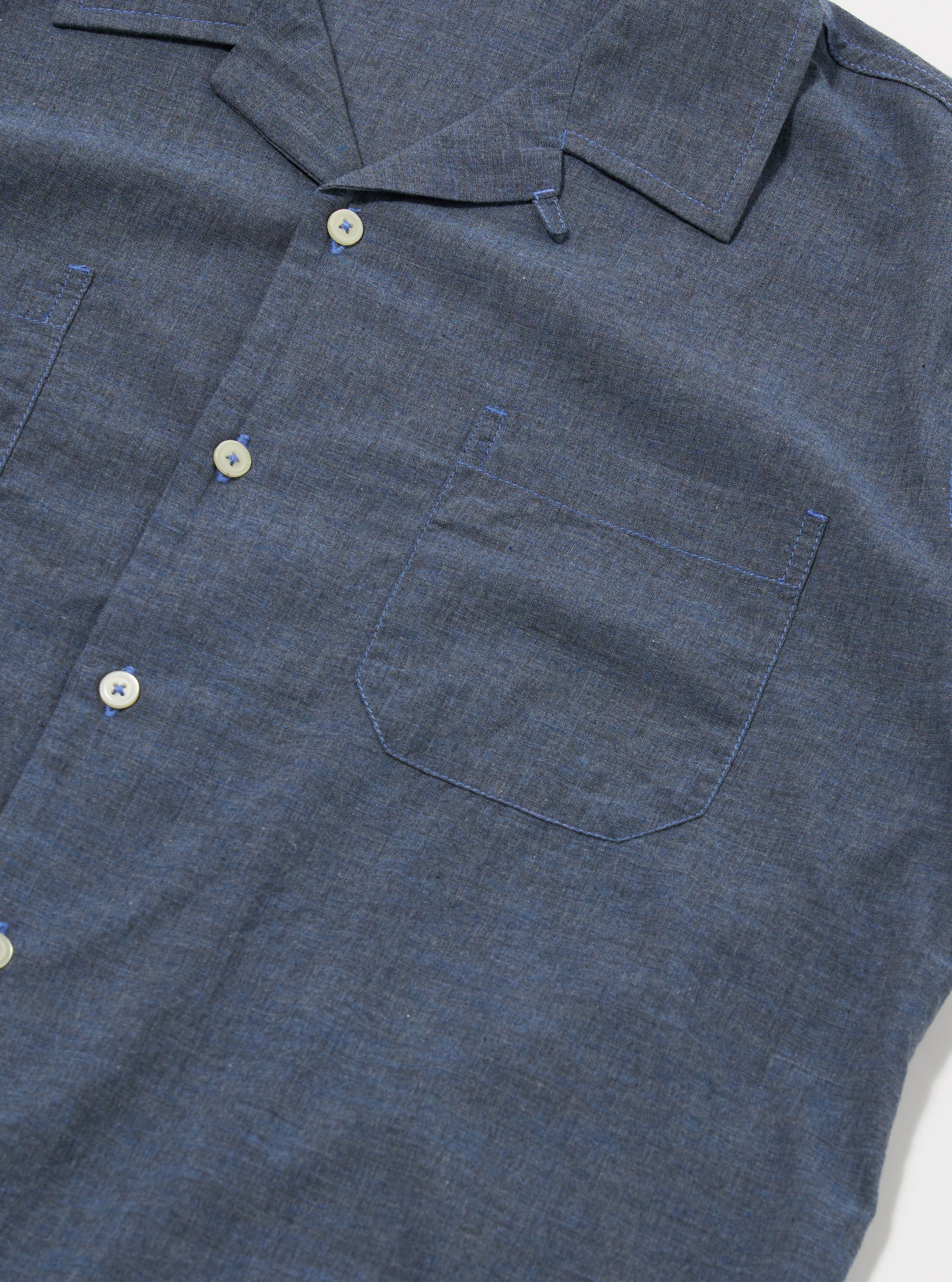 Indigo Fine Organic Cotton Sal Road Shirt - Image 7