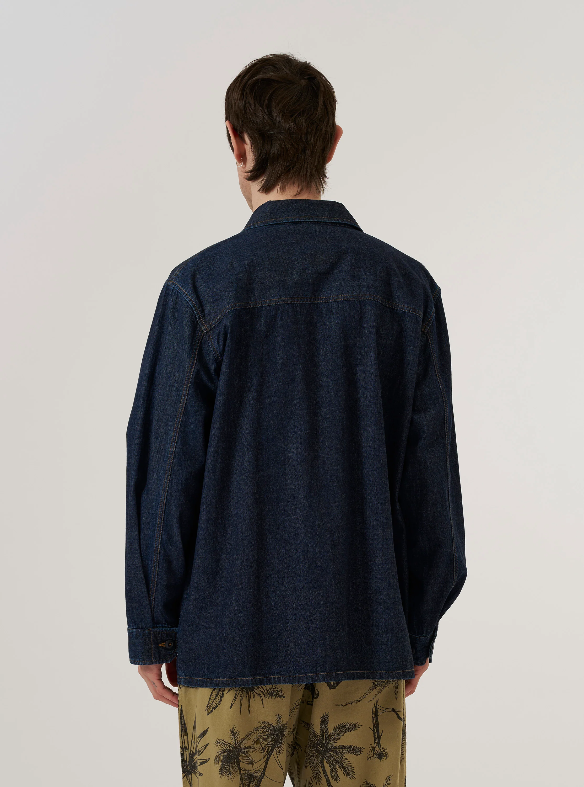 Indigo Kaihara LT WT Denim Jungle Jacket - Image 3