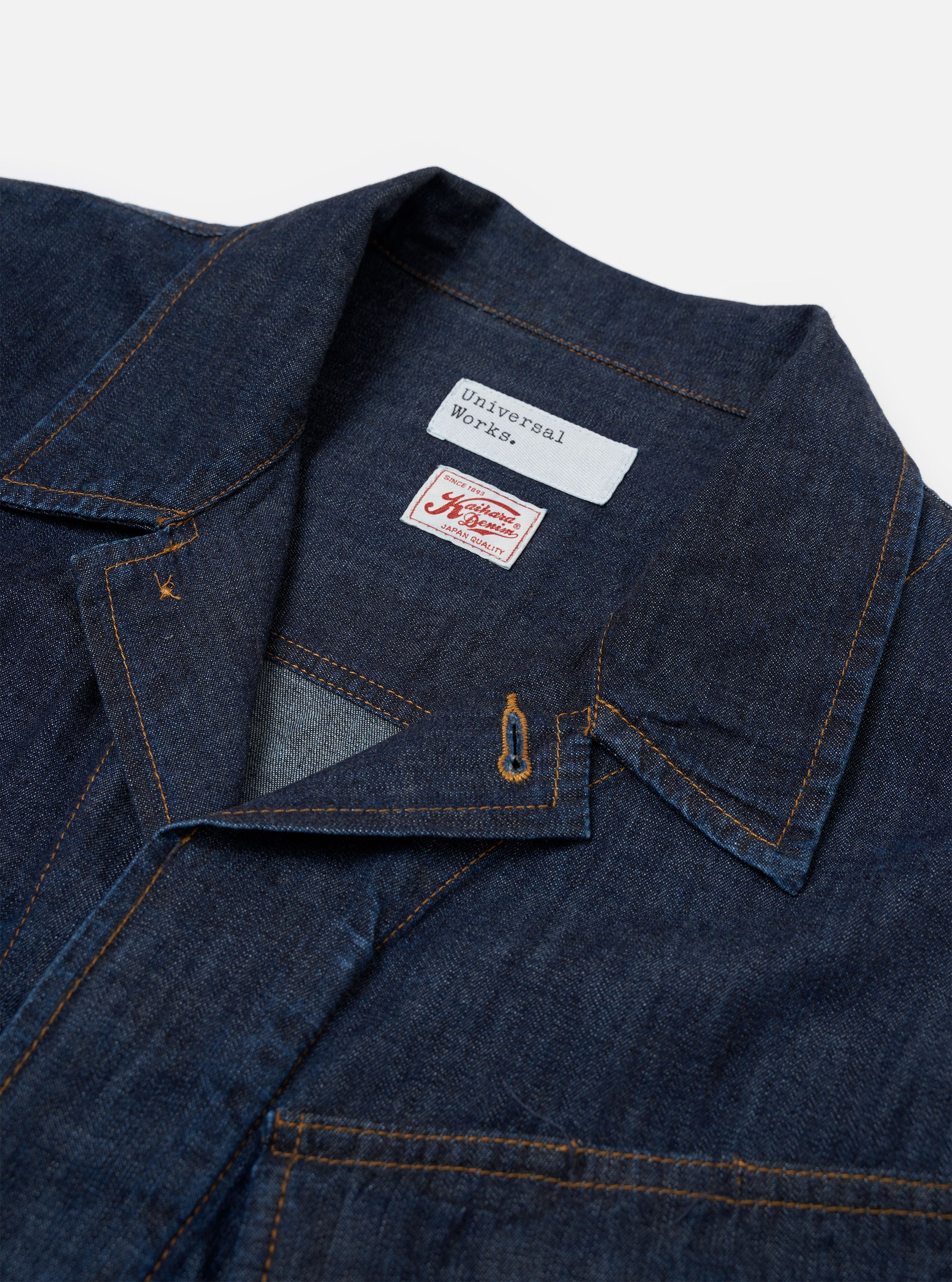 Indigo Kaihara LT WT Denim Jungle Jacket - Image 7