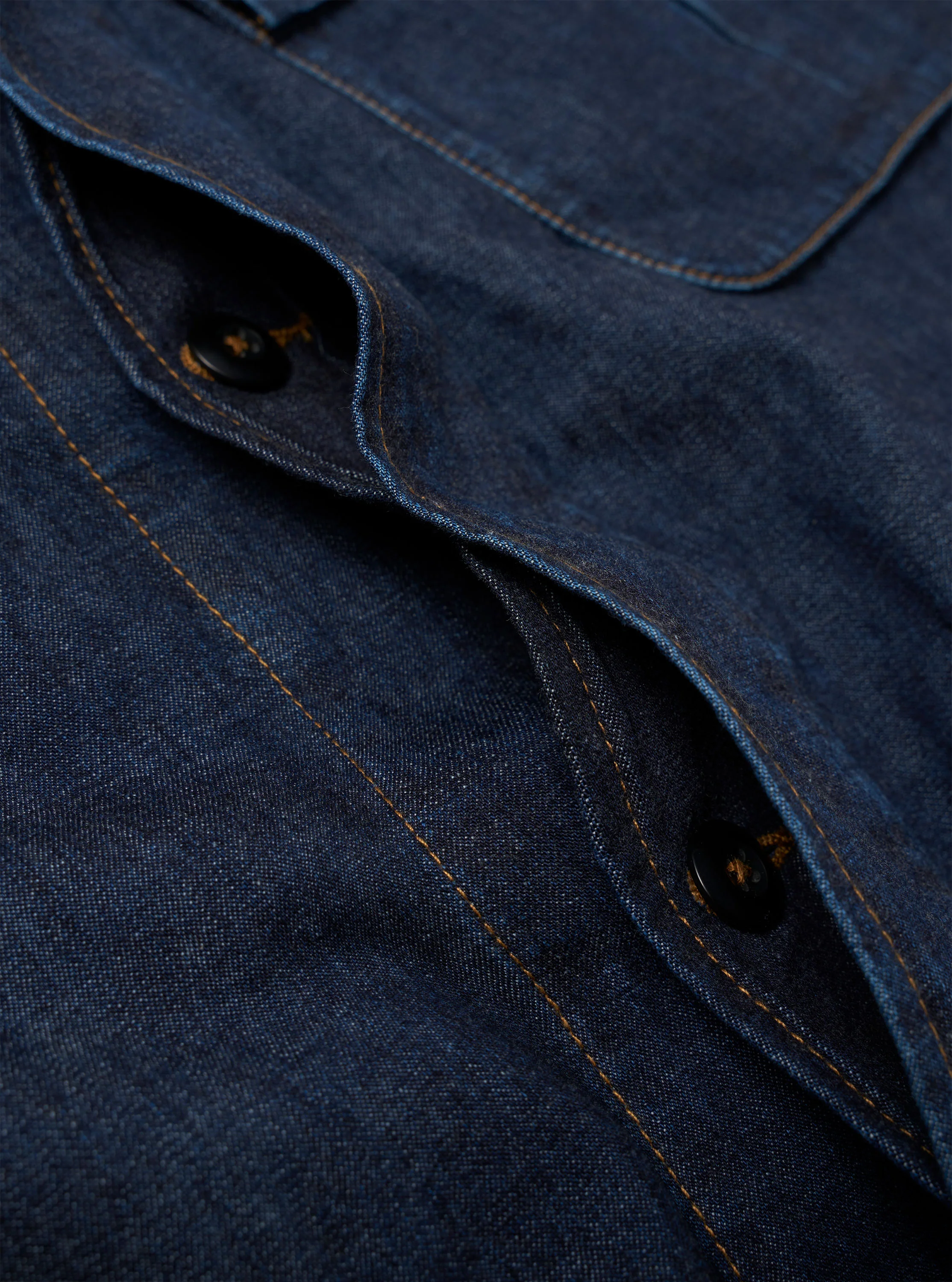 Indigo Kaihara LT WT Denim Jungle Jacket - Image 8