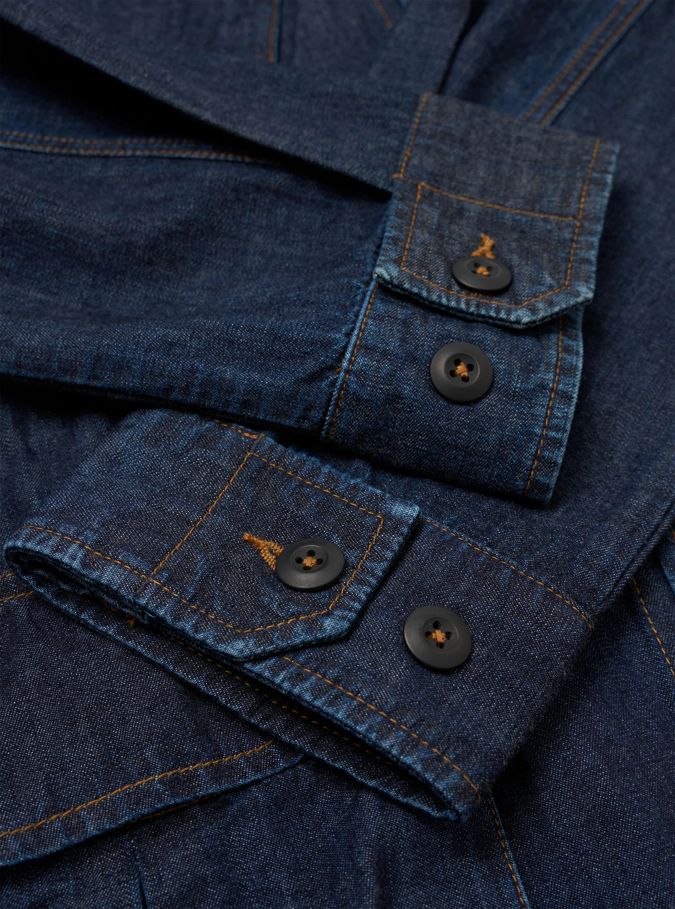 Indigo Kaihara LT WT Denim Jungle Jacket - Image 9