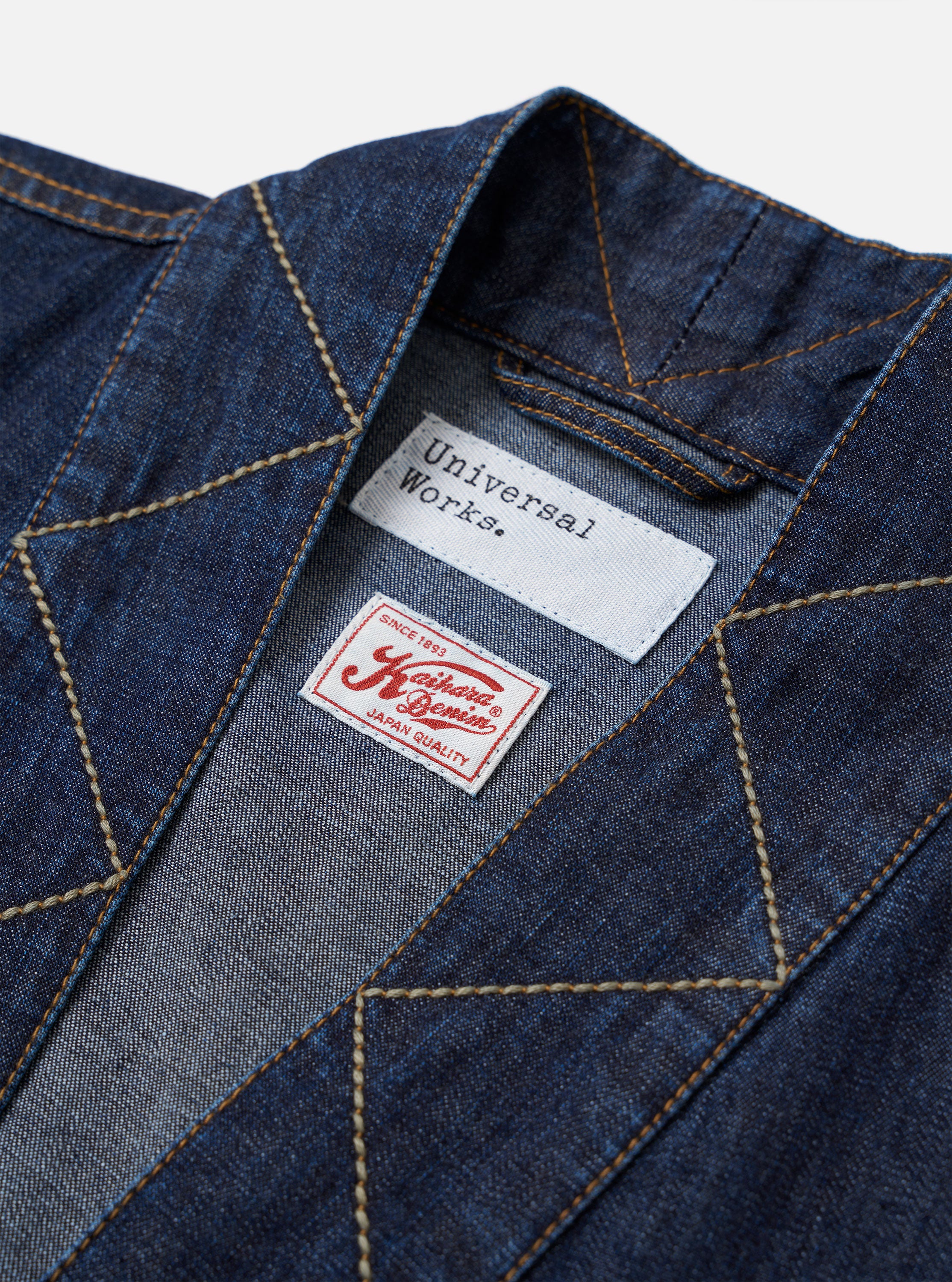 Indigo Kaihara LT WT Denim Kyoto Work Jacket - Image 4