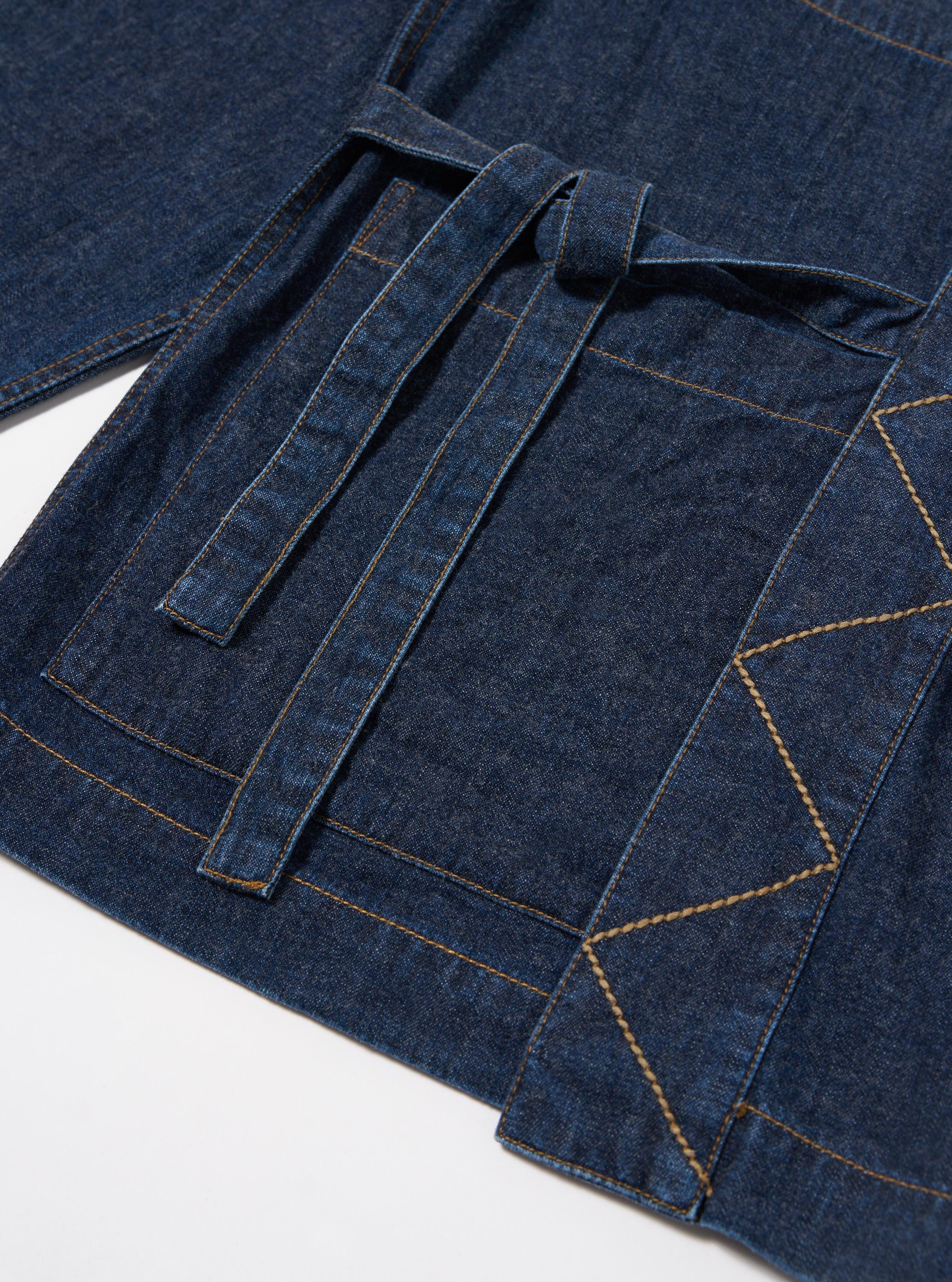Indigo Kaihara LT WT Denim Kyoto Work Jacket - Image 7