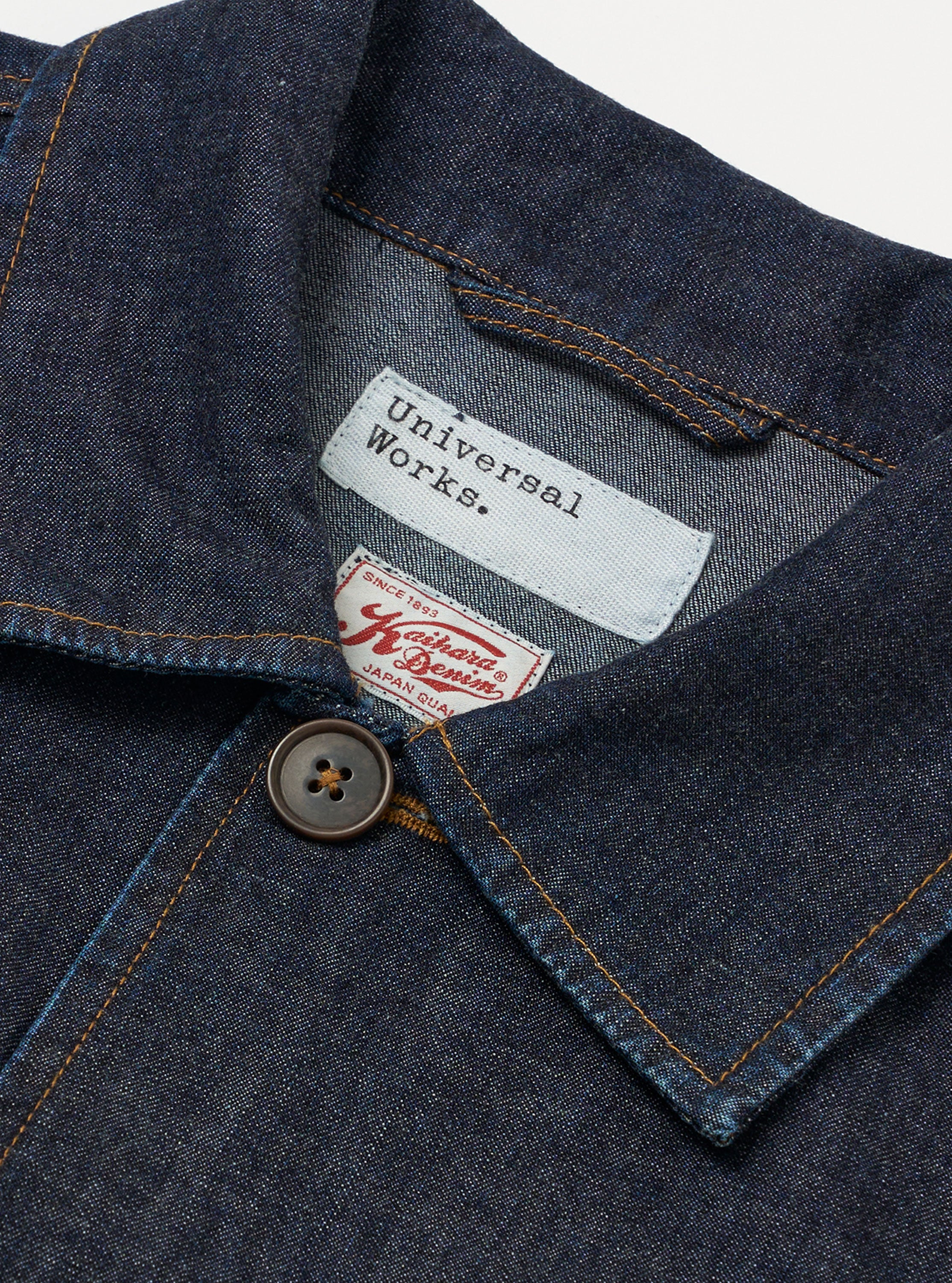 Indigo Kaihara LT WT Denim Labour Jacket - Image 4