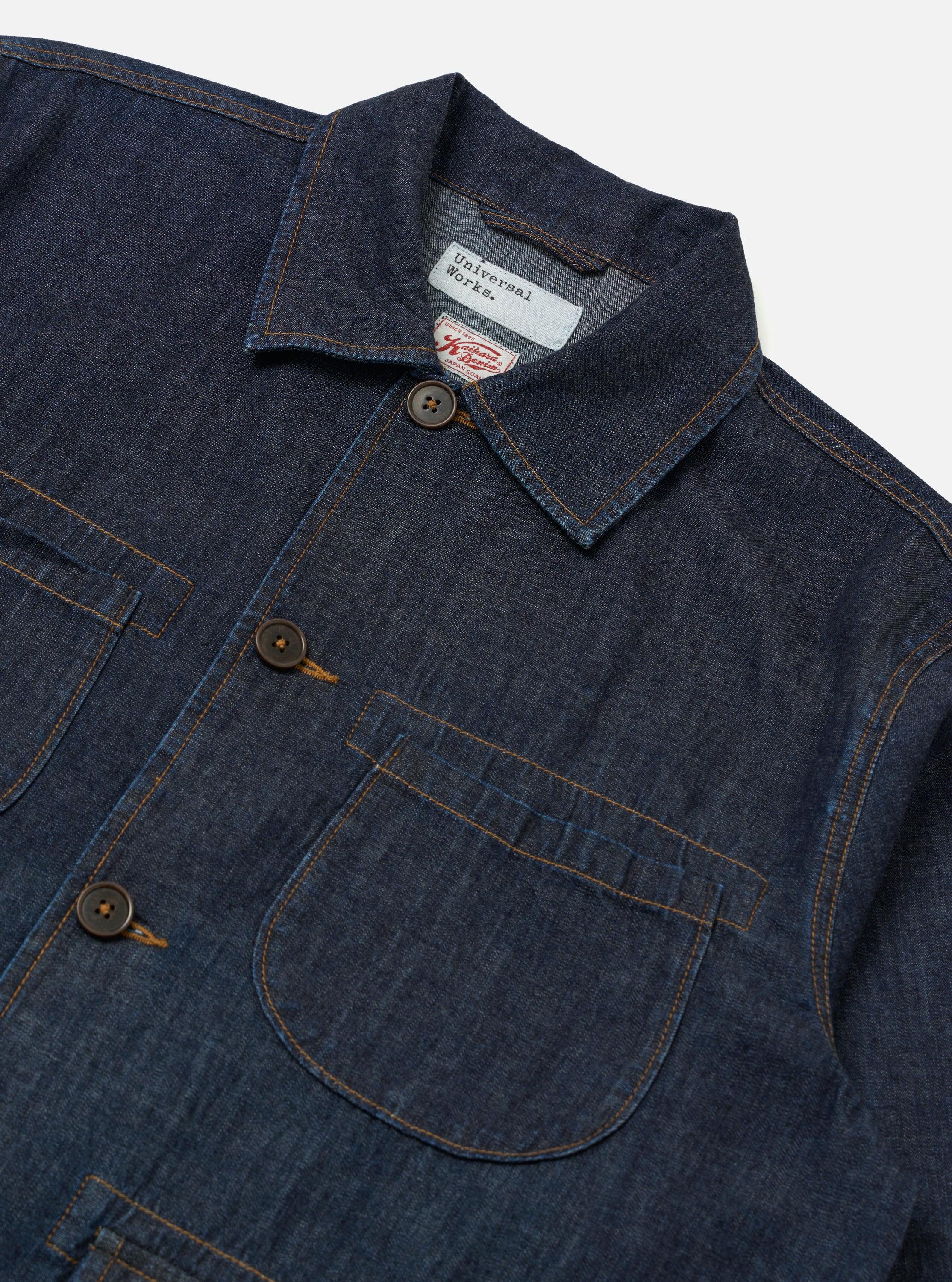 Indigo Kaihara LT WT Denim Labour Jacket - Image 7