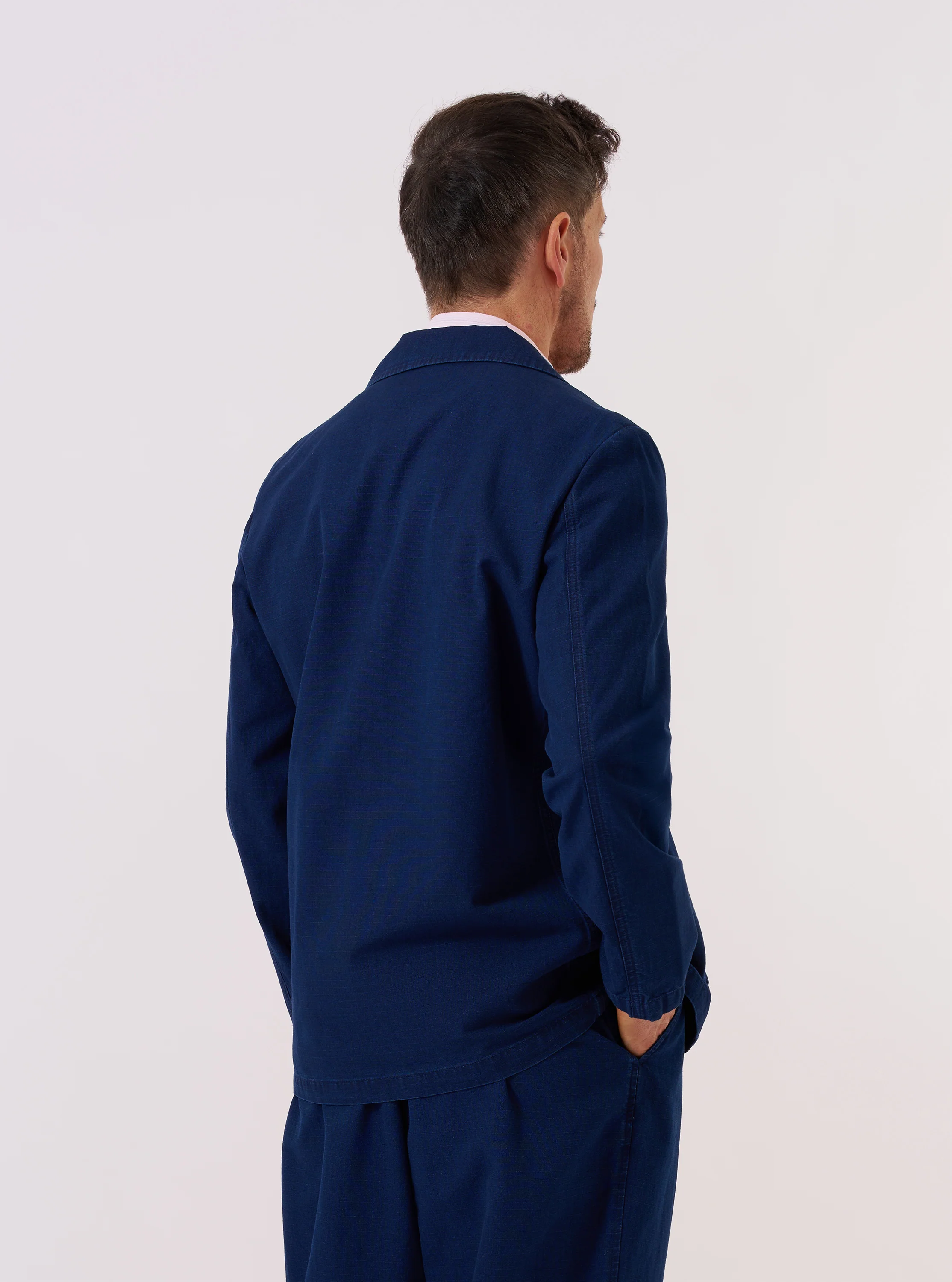 Indigo Kimstop Two Button Jacket - Image 3