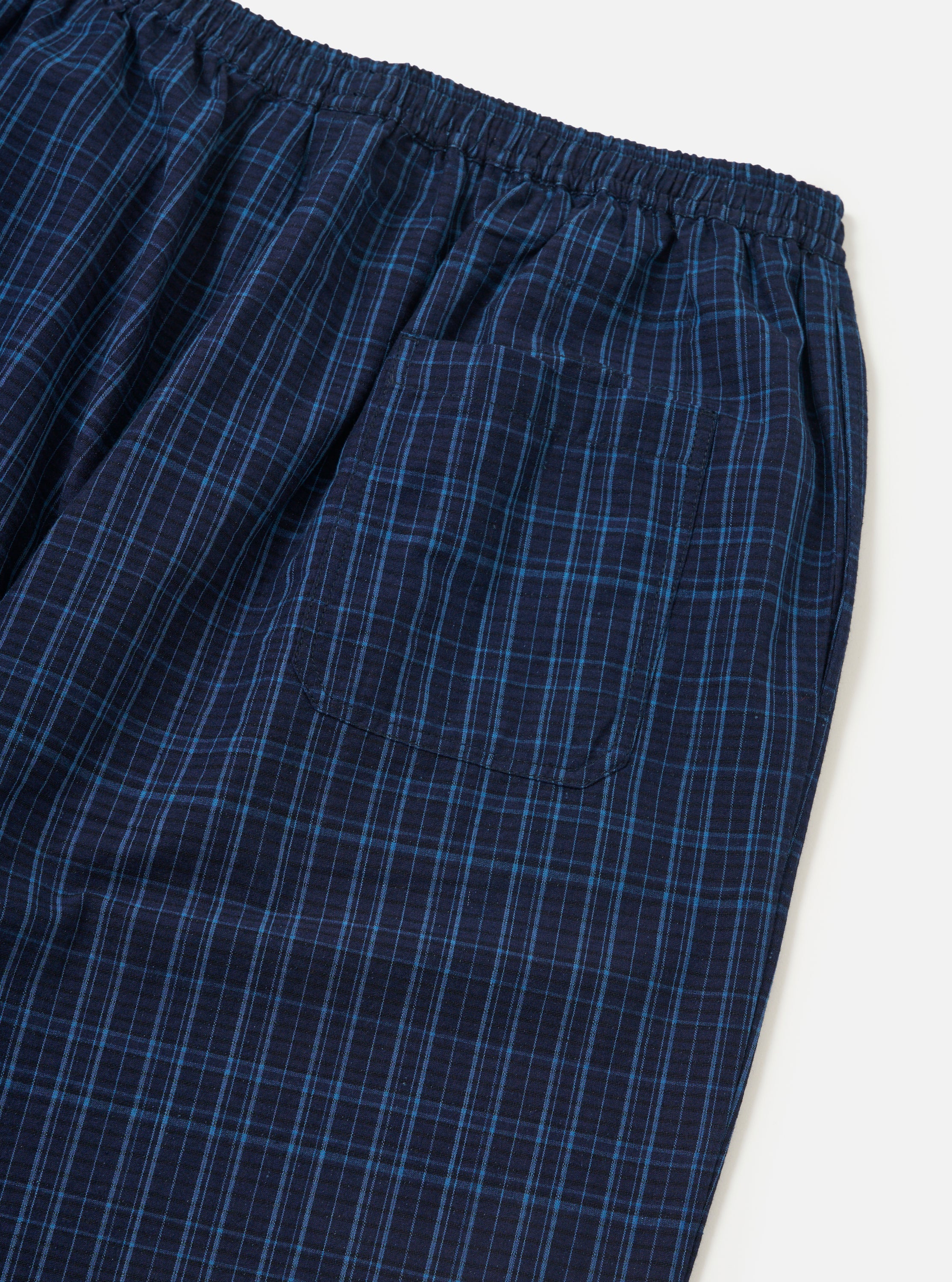 Indigo Plaid Long Pyjama Set - Image 10