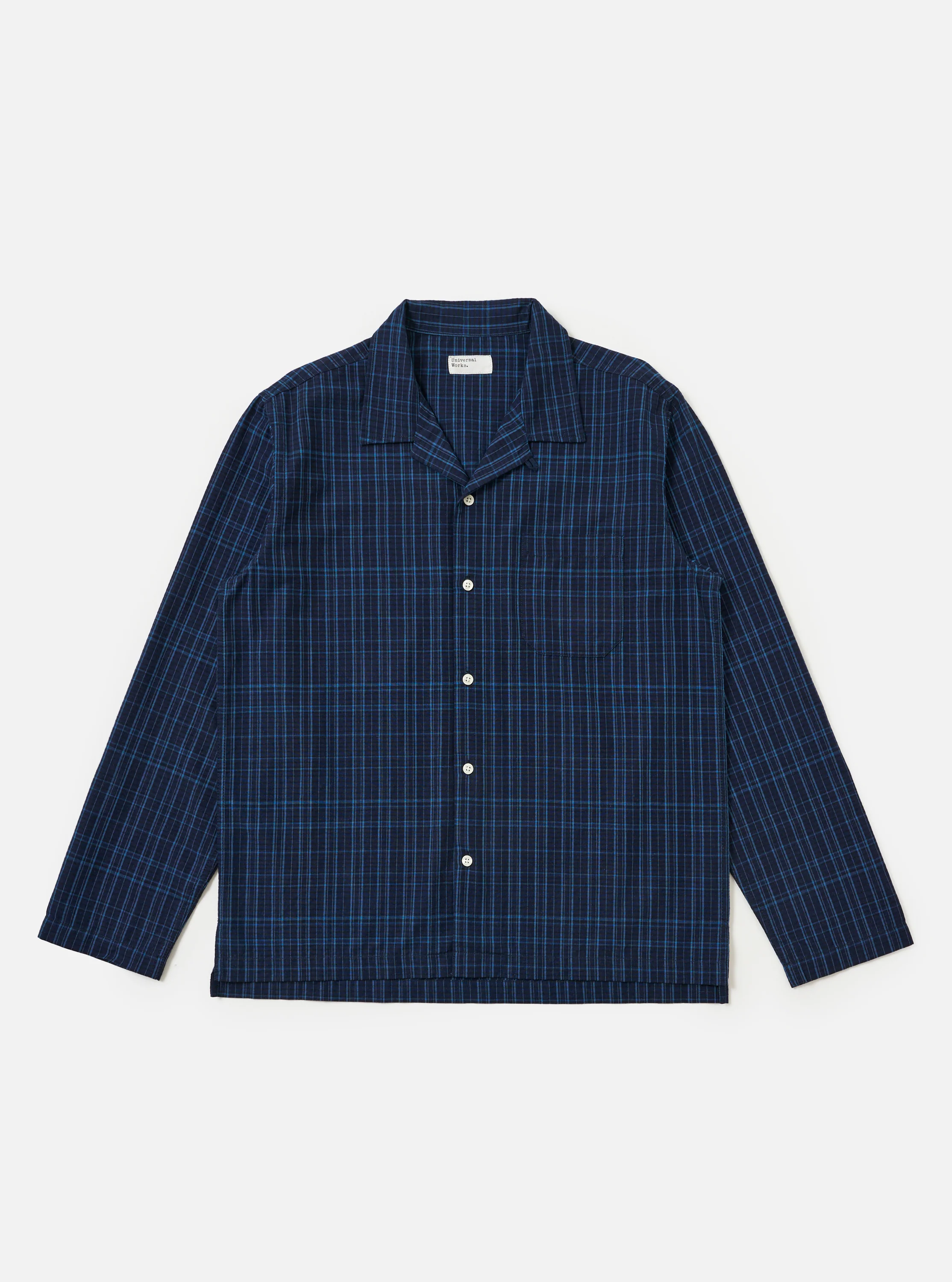 Indigo Plaid Long Pyjama Set - Image 3