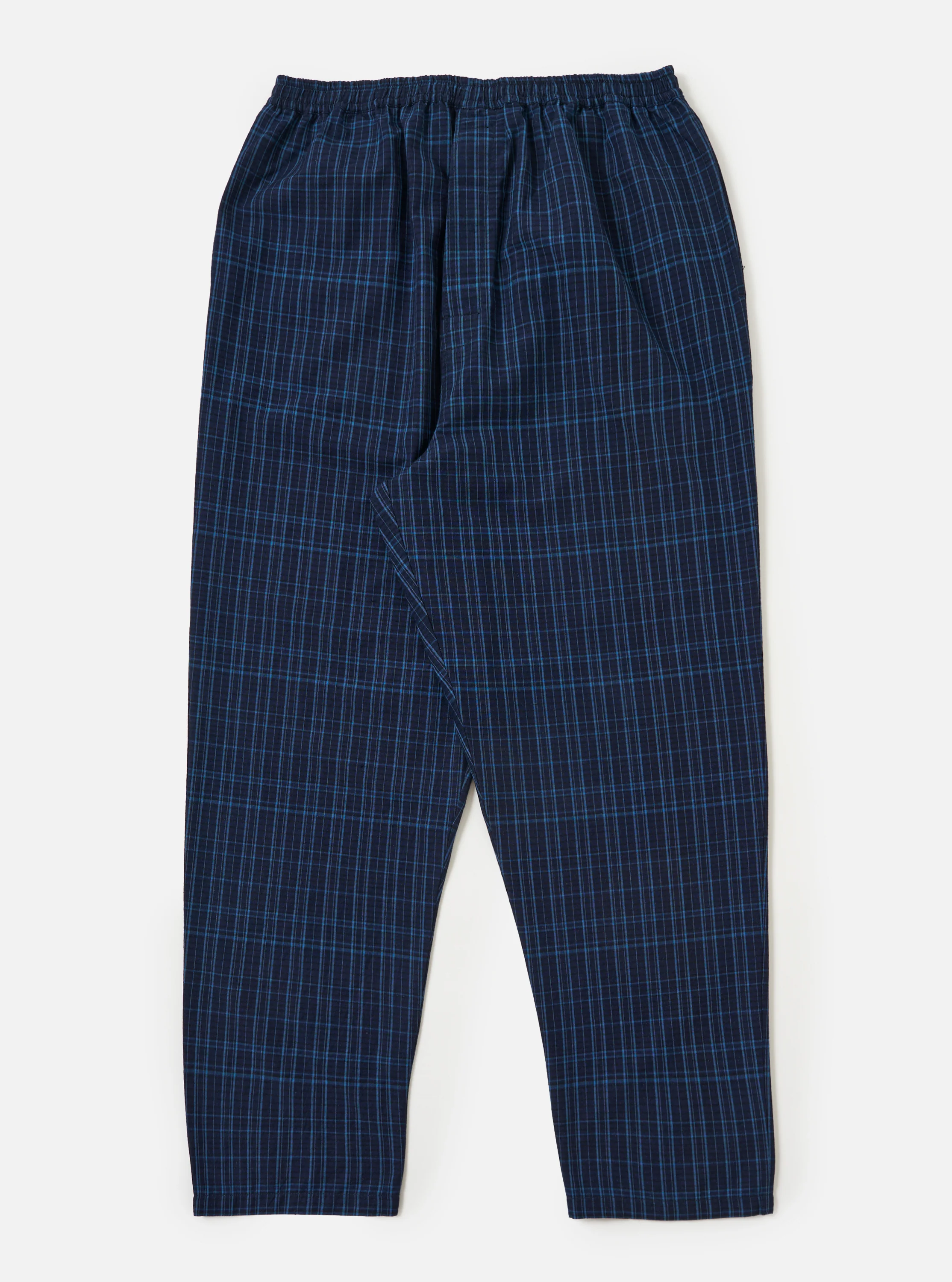 Indigo Plaid Long Pyjama Set - Image 5