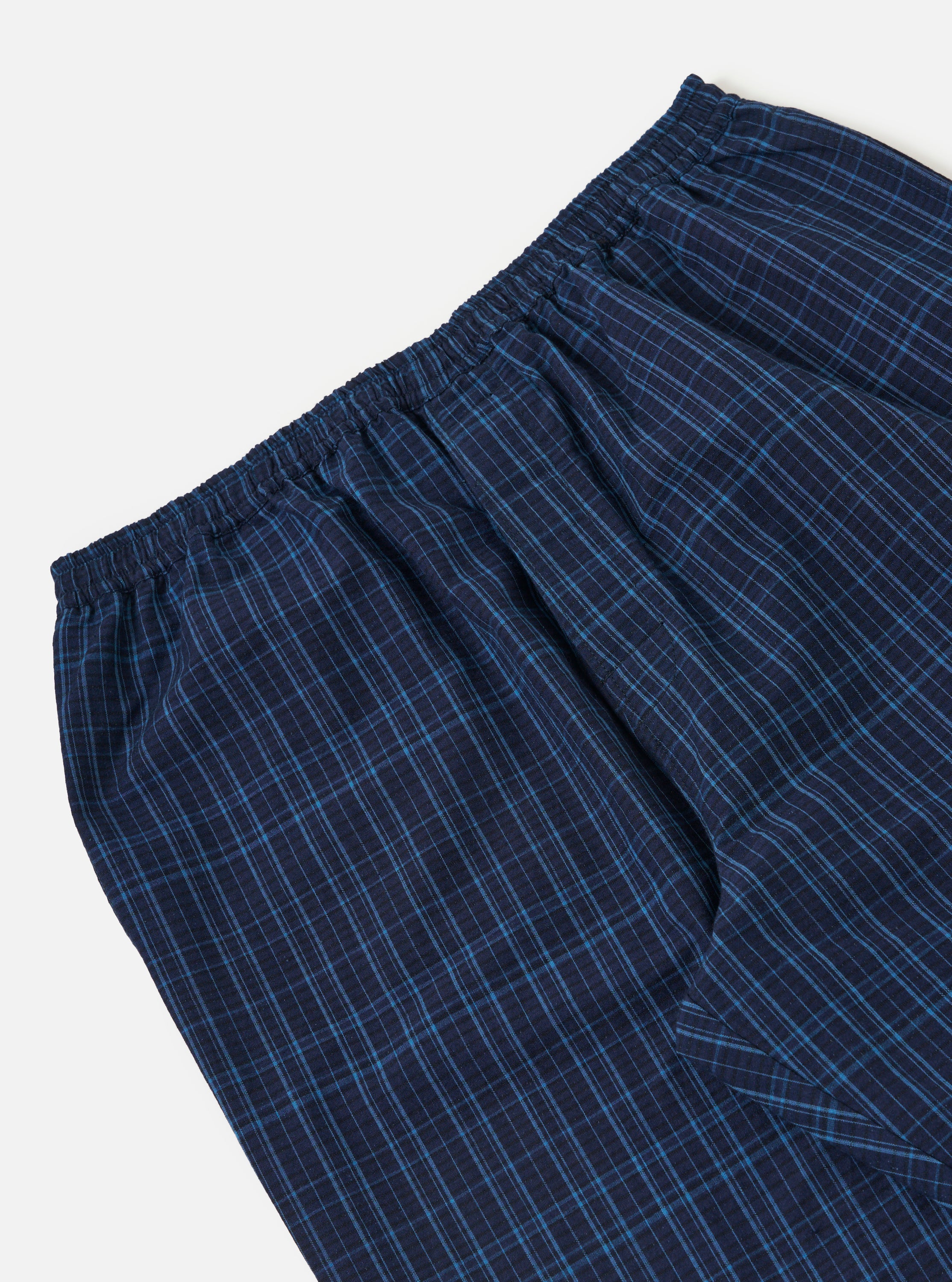 Indigo Plaid Long Pyjama Set - Image 9