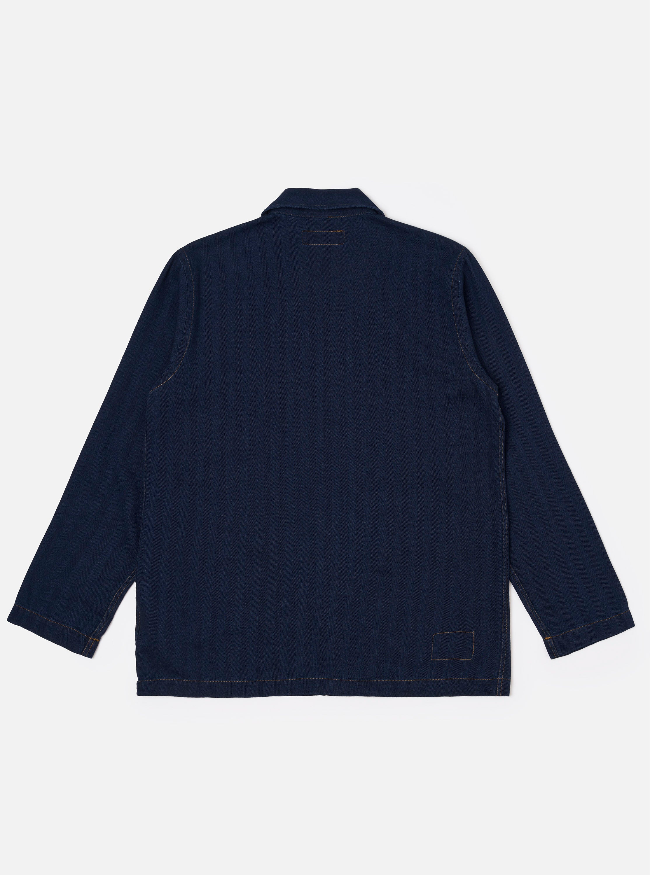 Indigo Recycled Herringbone Bakers Overshirt - Image 5