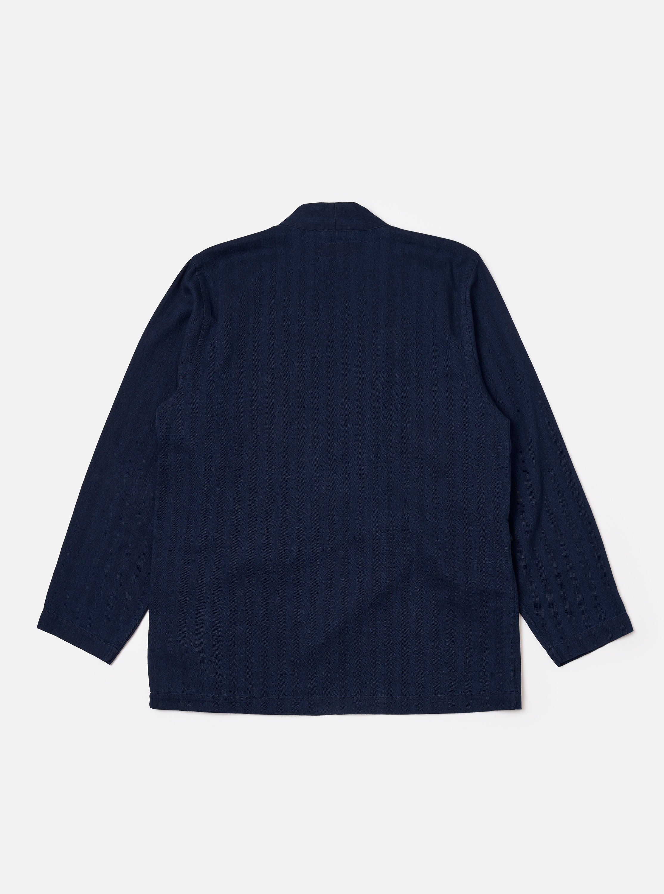 Indigo Recycled Herringbone Kyoto Work Jacket - Image 5