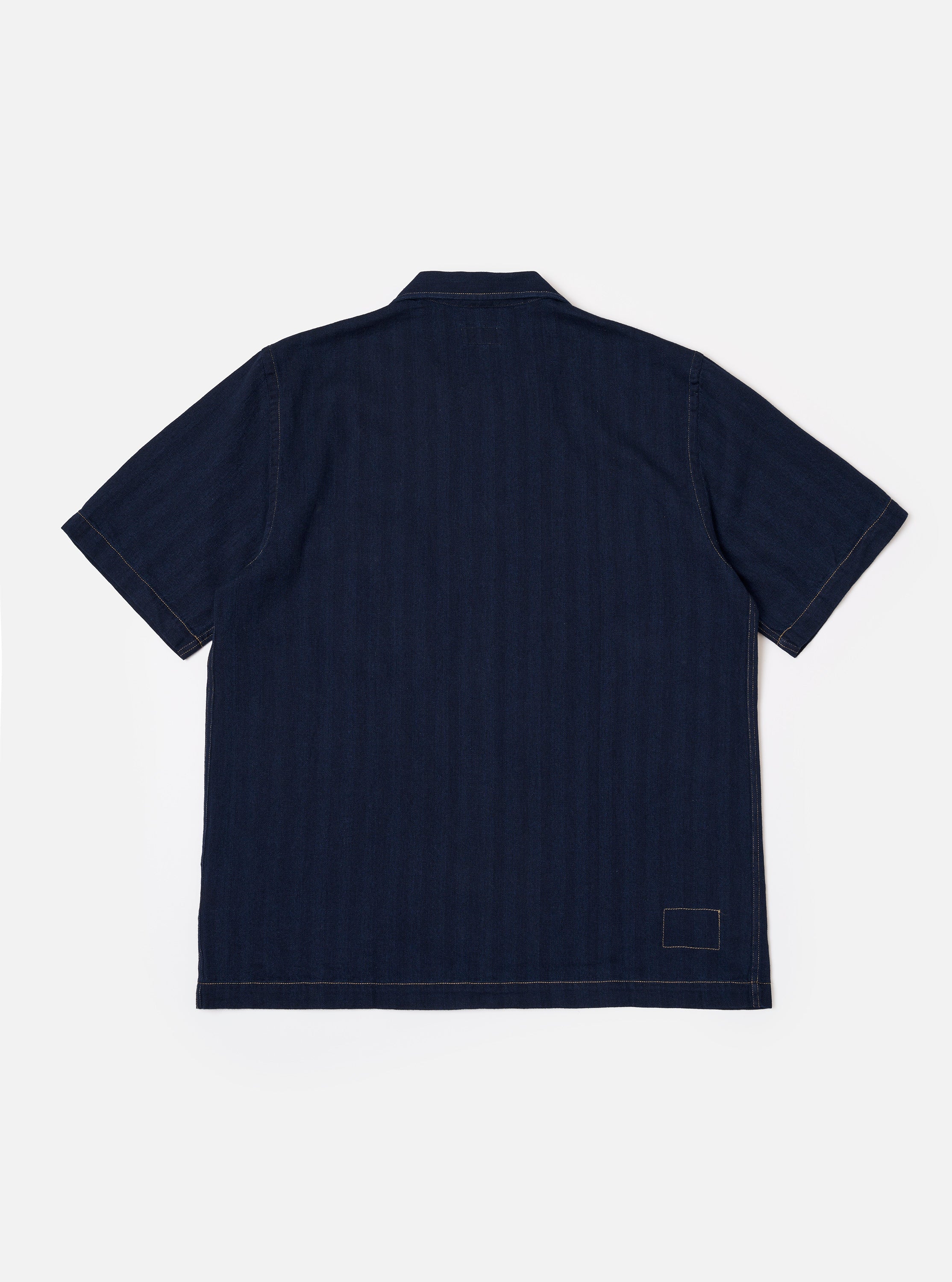 Indigo Recycled Herringbone Road Shirt - Image 5