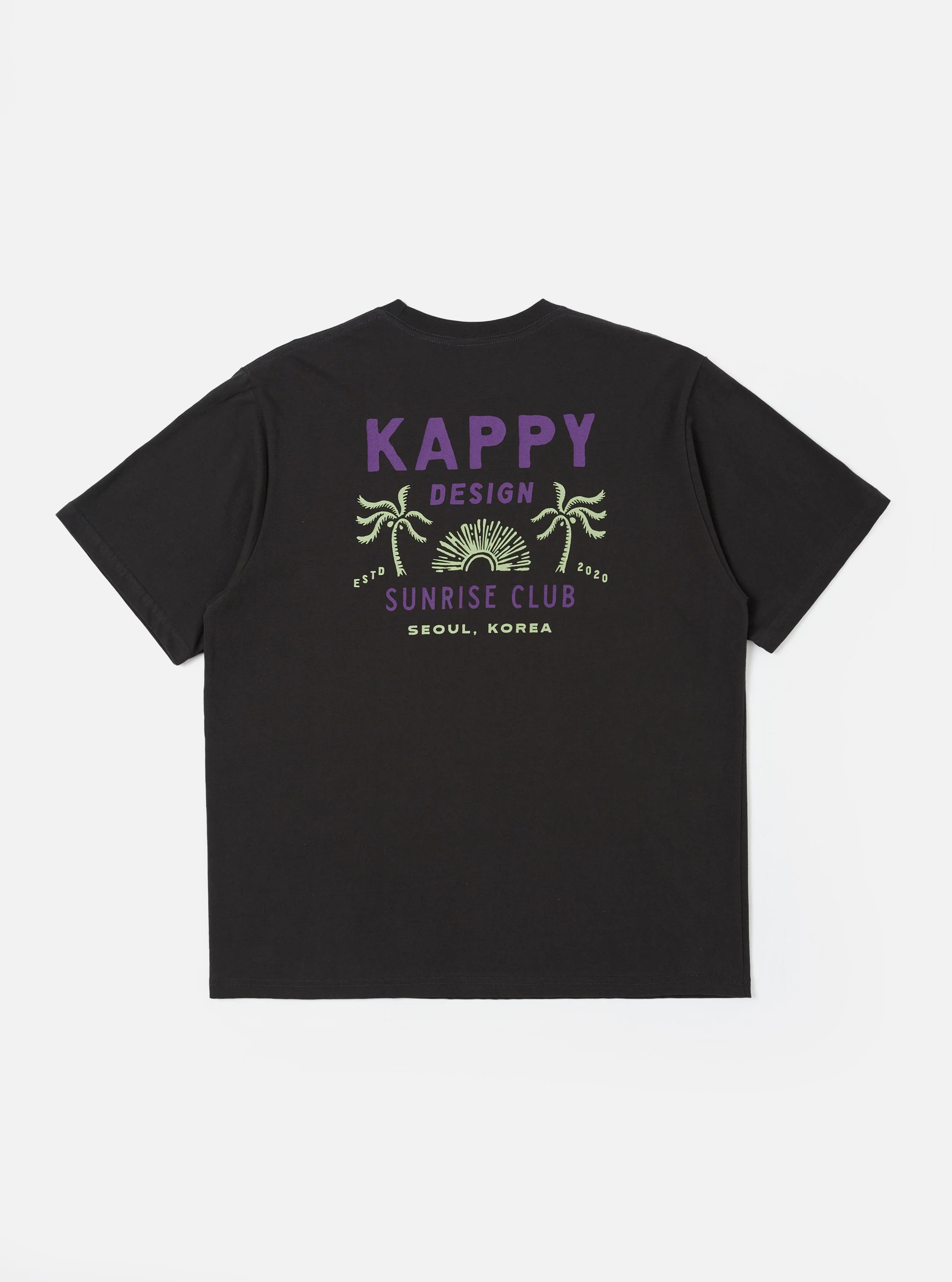 Kappy Charcoal Palm Coast Half Tee - Image 4