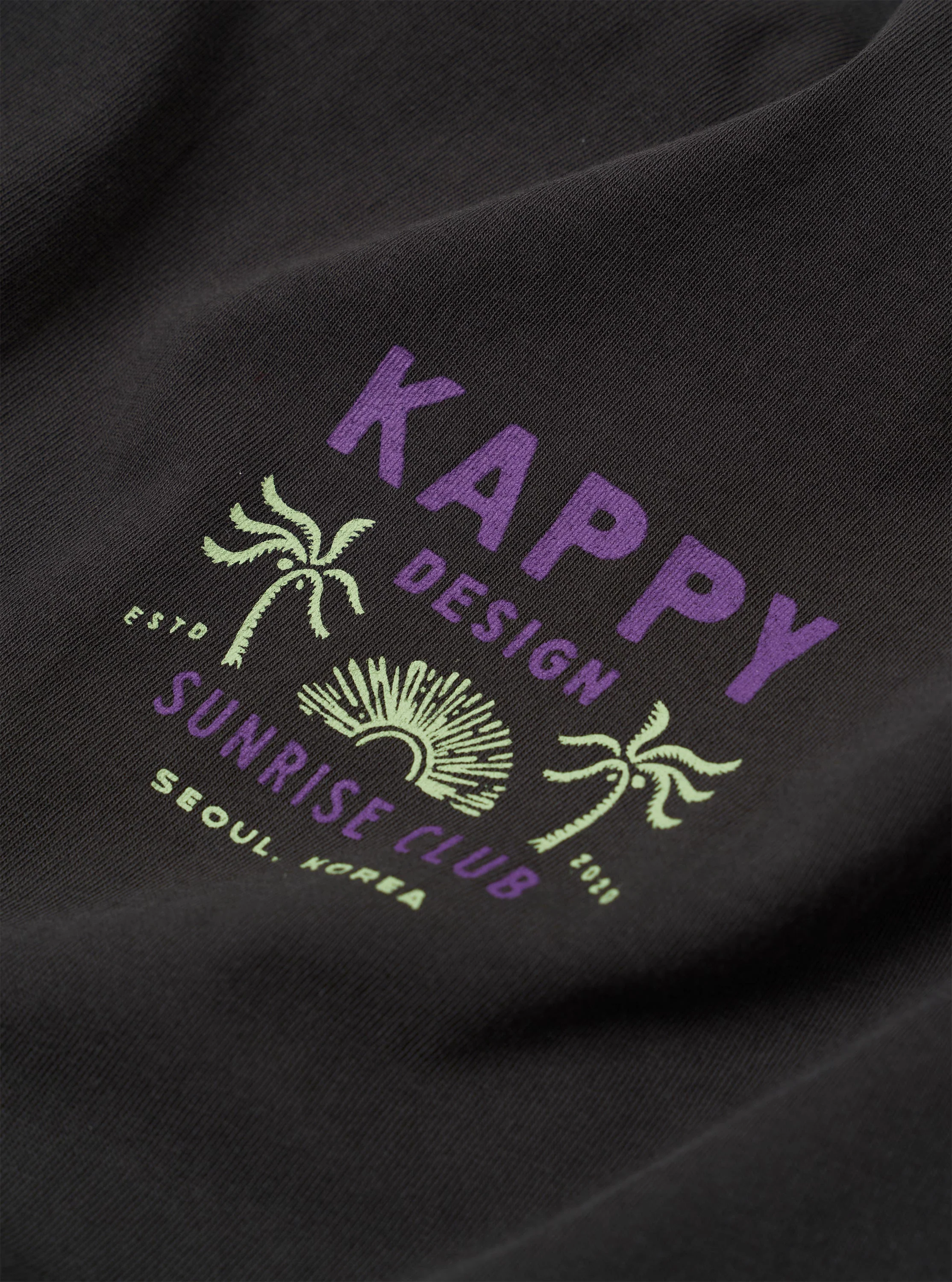 Kappy Charcoal Palm Coast Half Tee - Image 6