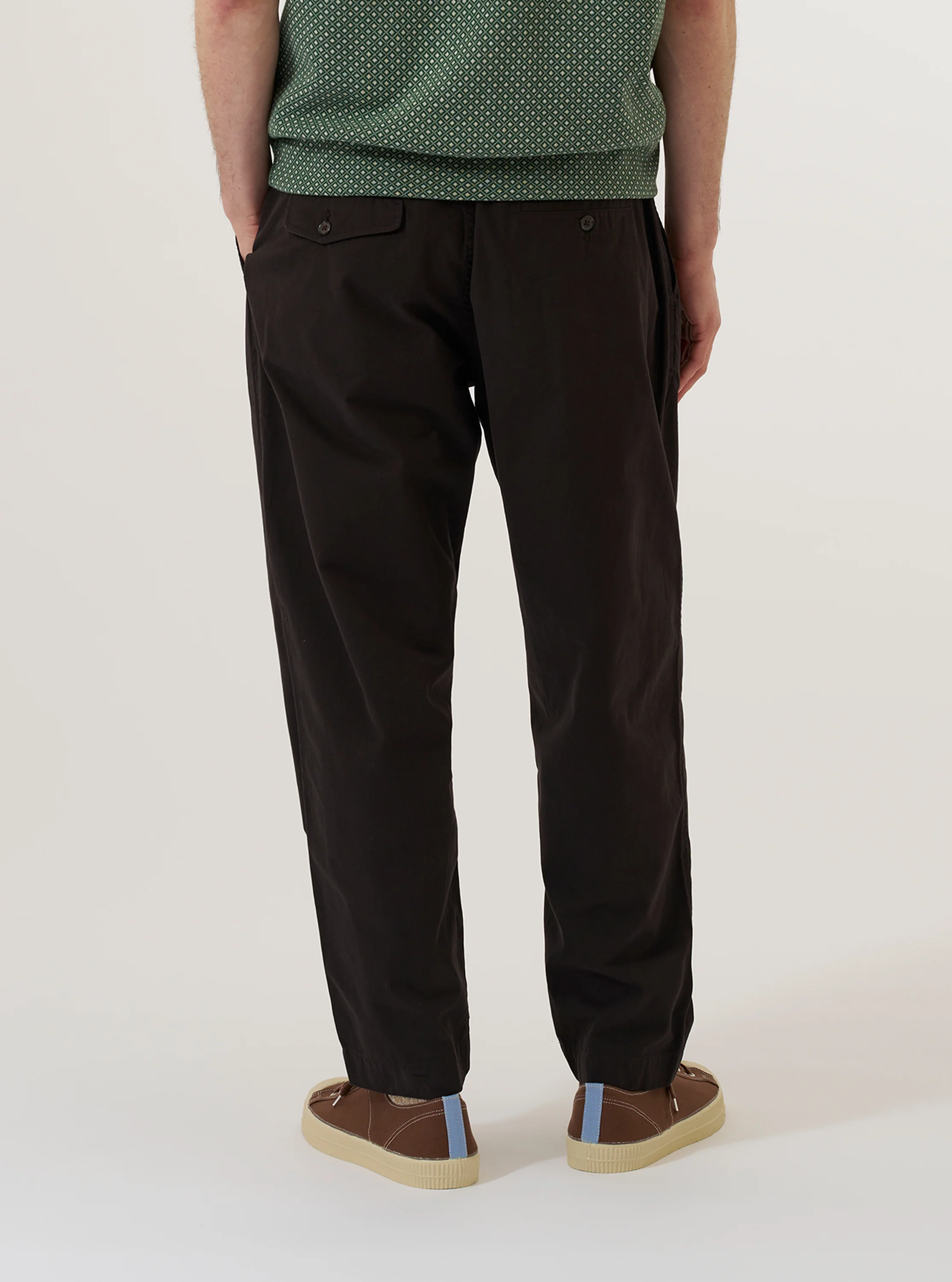 Licorice Lyo Linen Mix Oxford Pant - Image 3