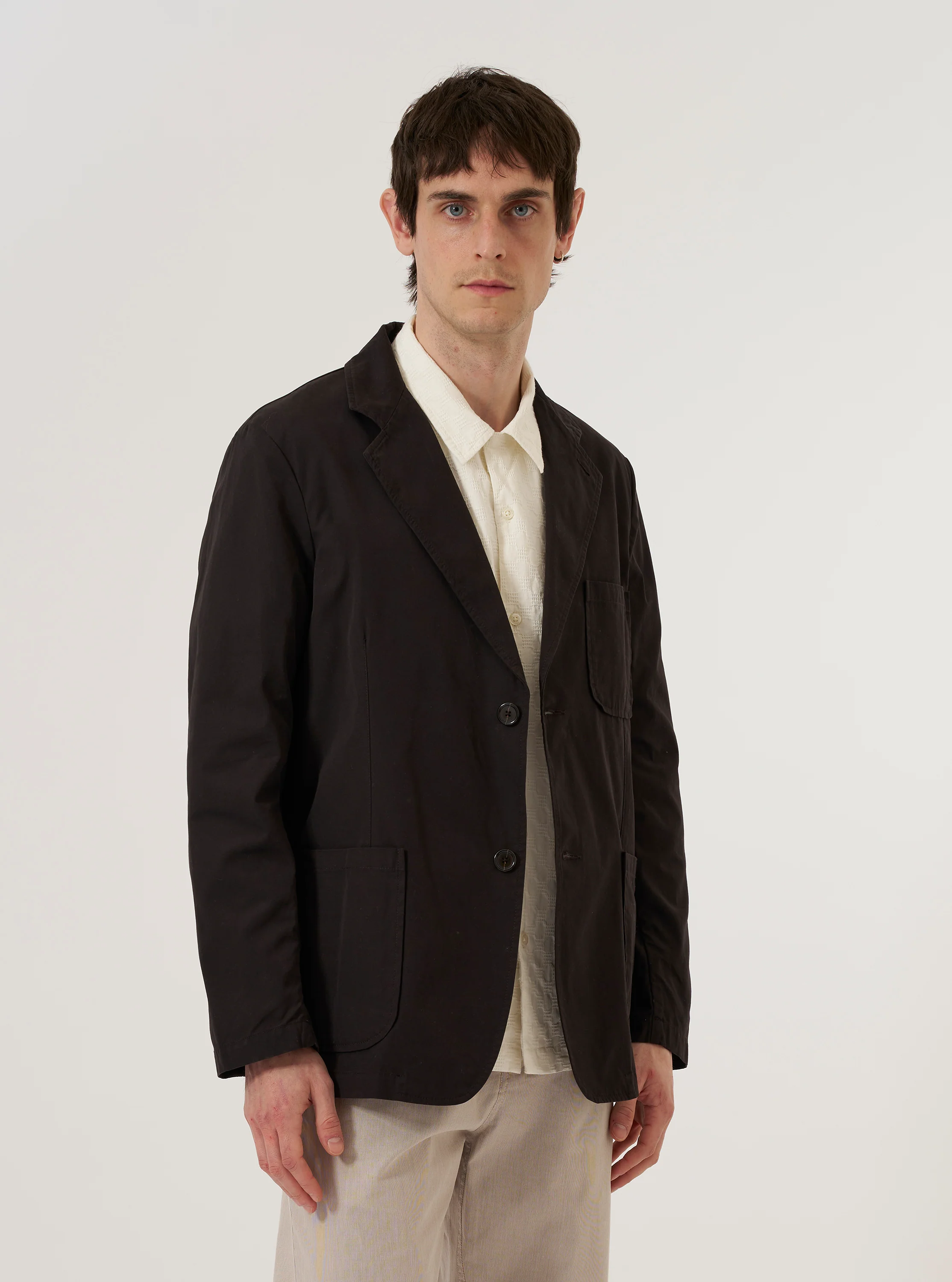 Licorice Summer Canvas Two Button Jacket - Image 2