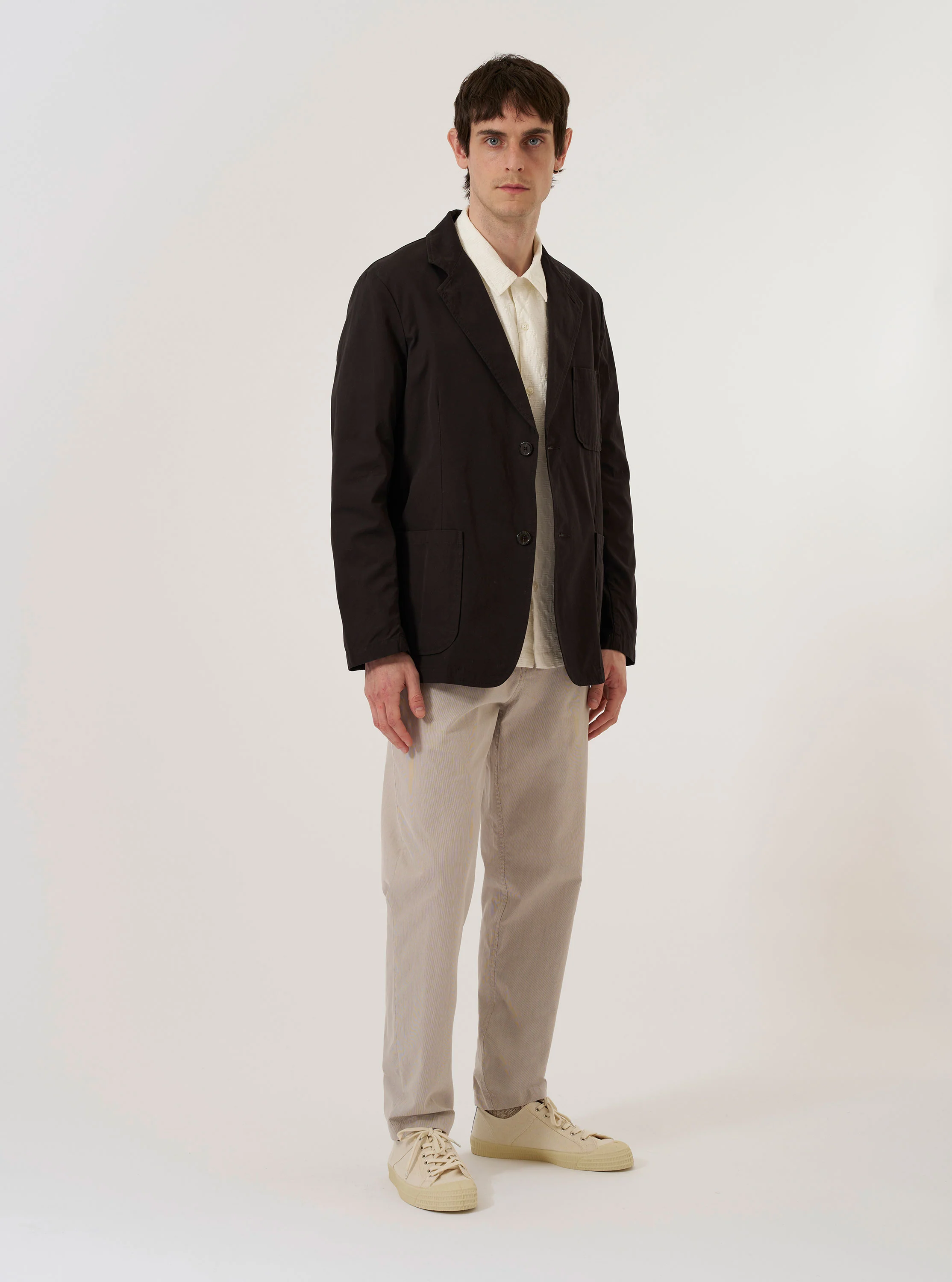 Licorice Summer Canvas Two Button Jacket - Image 8