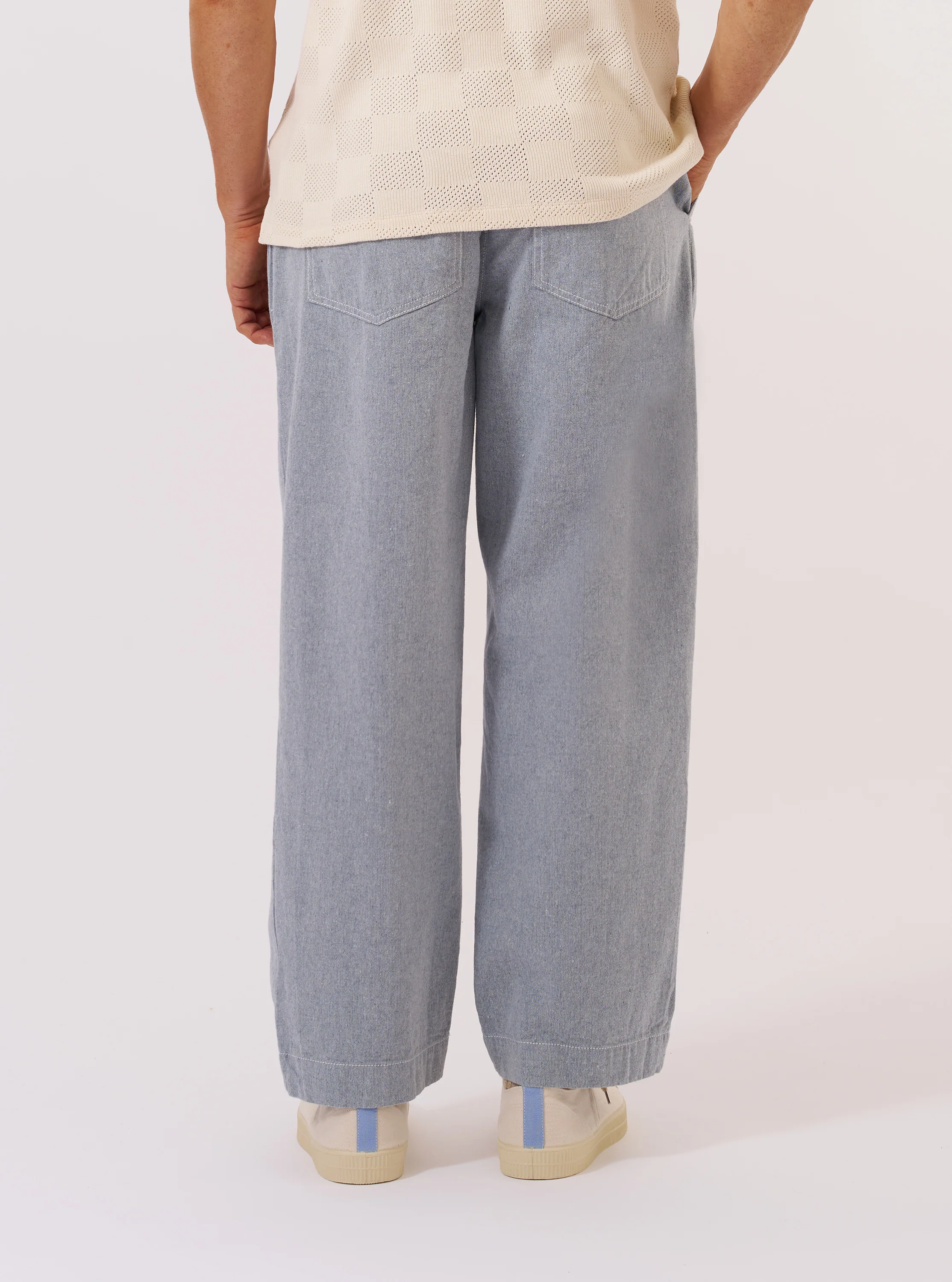 Light Indigo Jean Cloth Reworked Duke Pant - Image 3