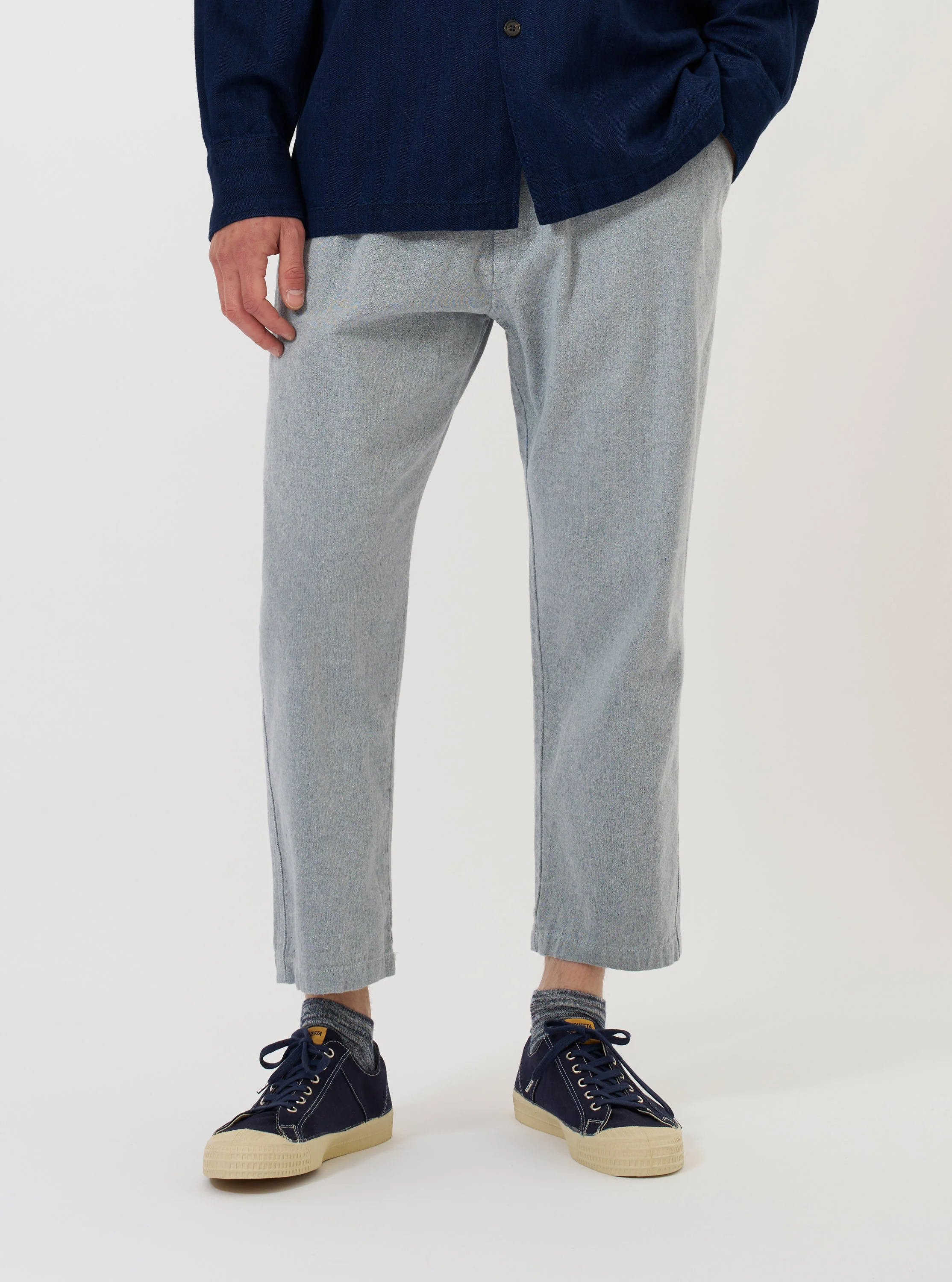 Light Indigo Jean Cloth Reworked Hi Water Trouser - Image 2