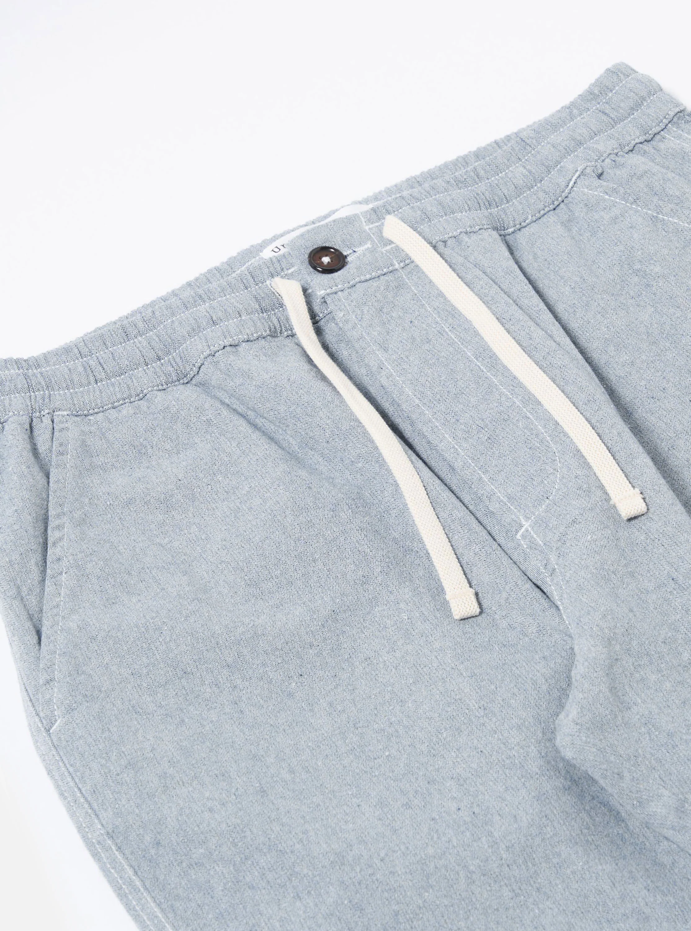 Light Indigo Jean Cloth Reworked Hi Water Trouser - Image 6