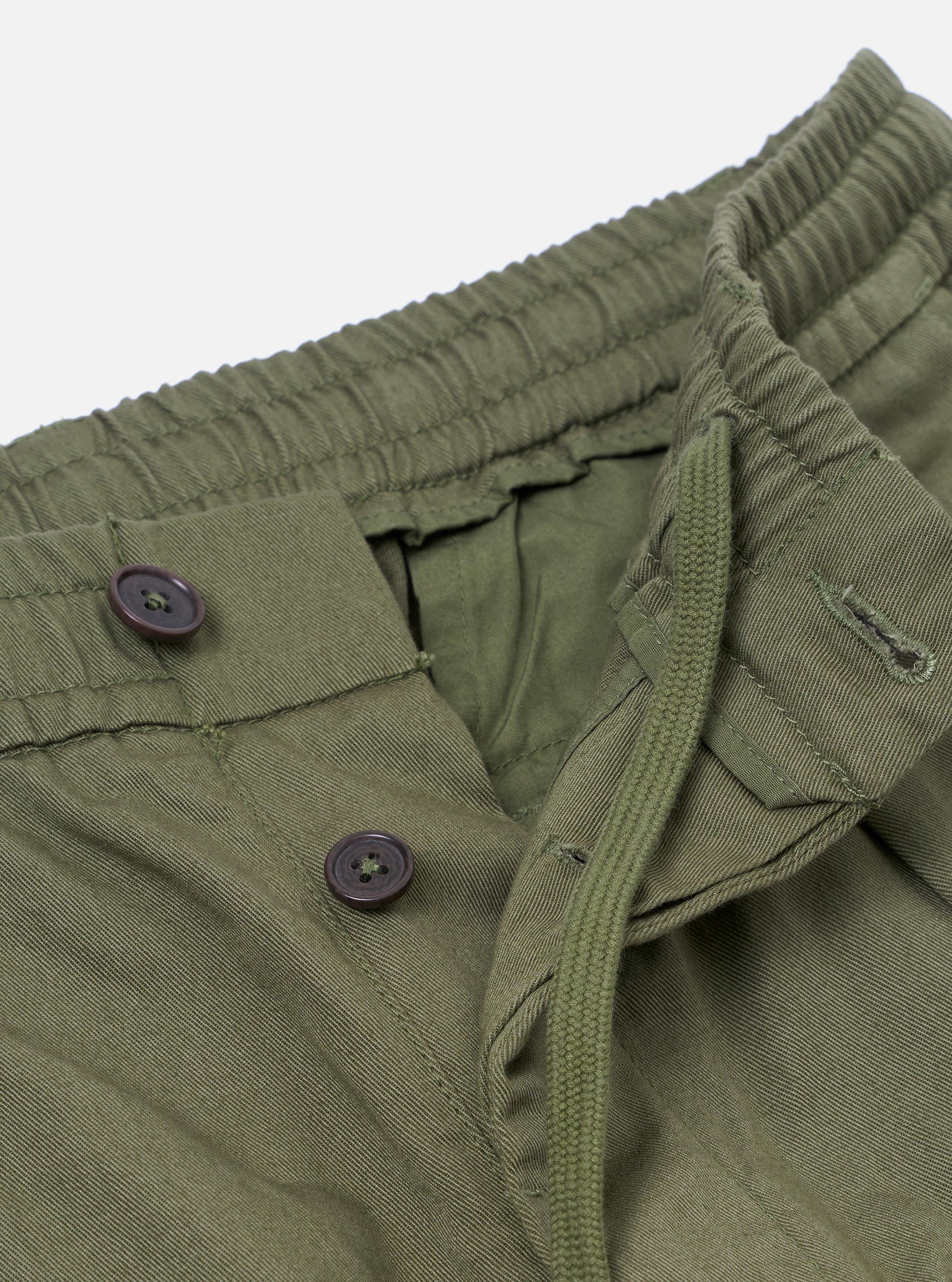 Light Olive Twill Oxford Pant - Image 4