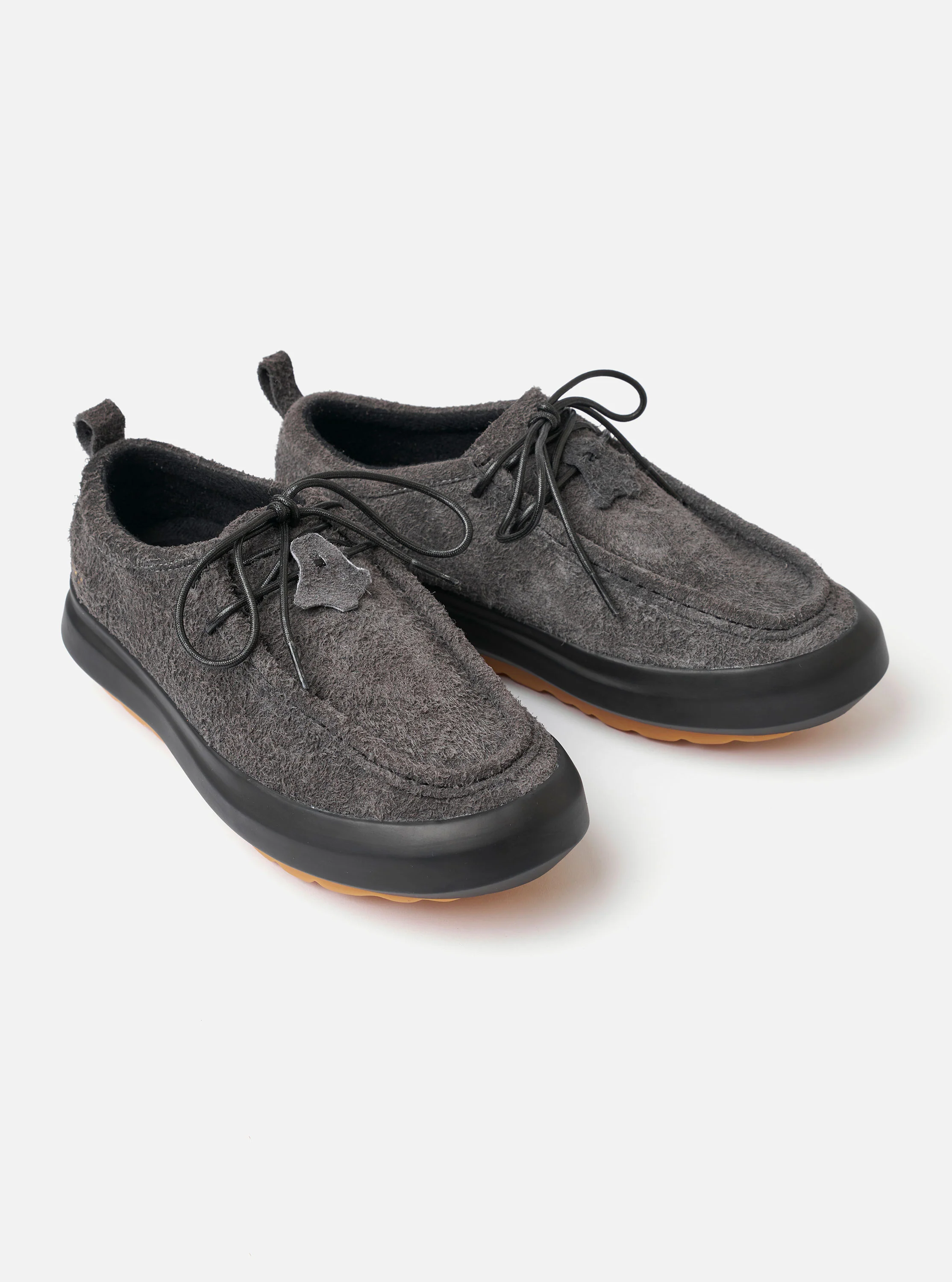 Wander etc. FD/08 Low in Black Asphalt/Gum Hairy Suede - Image 3
