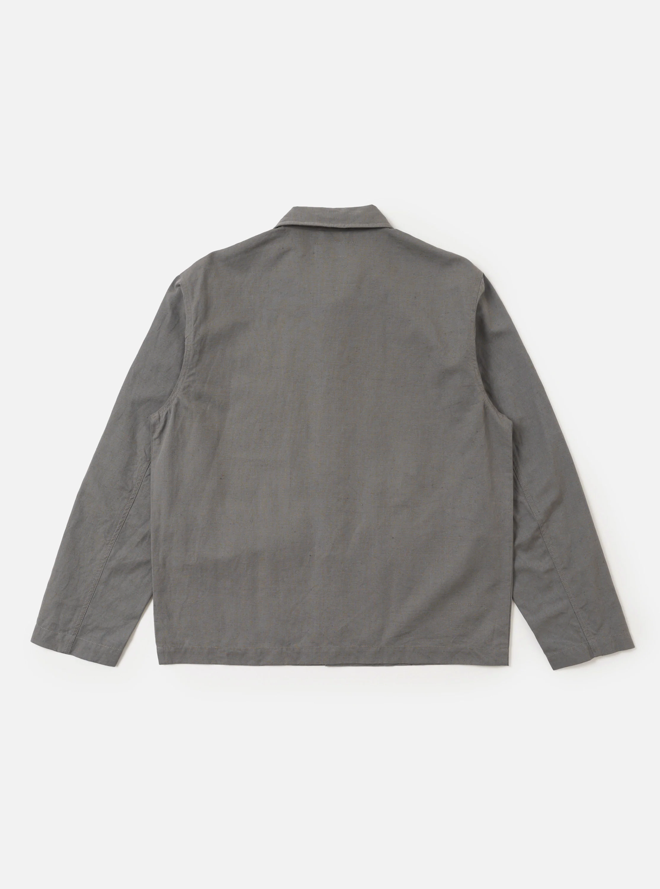 Mid Grey Linen Slub Weave Franck Jacket - Image 5