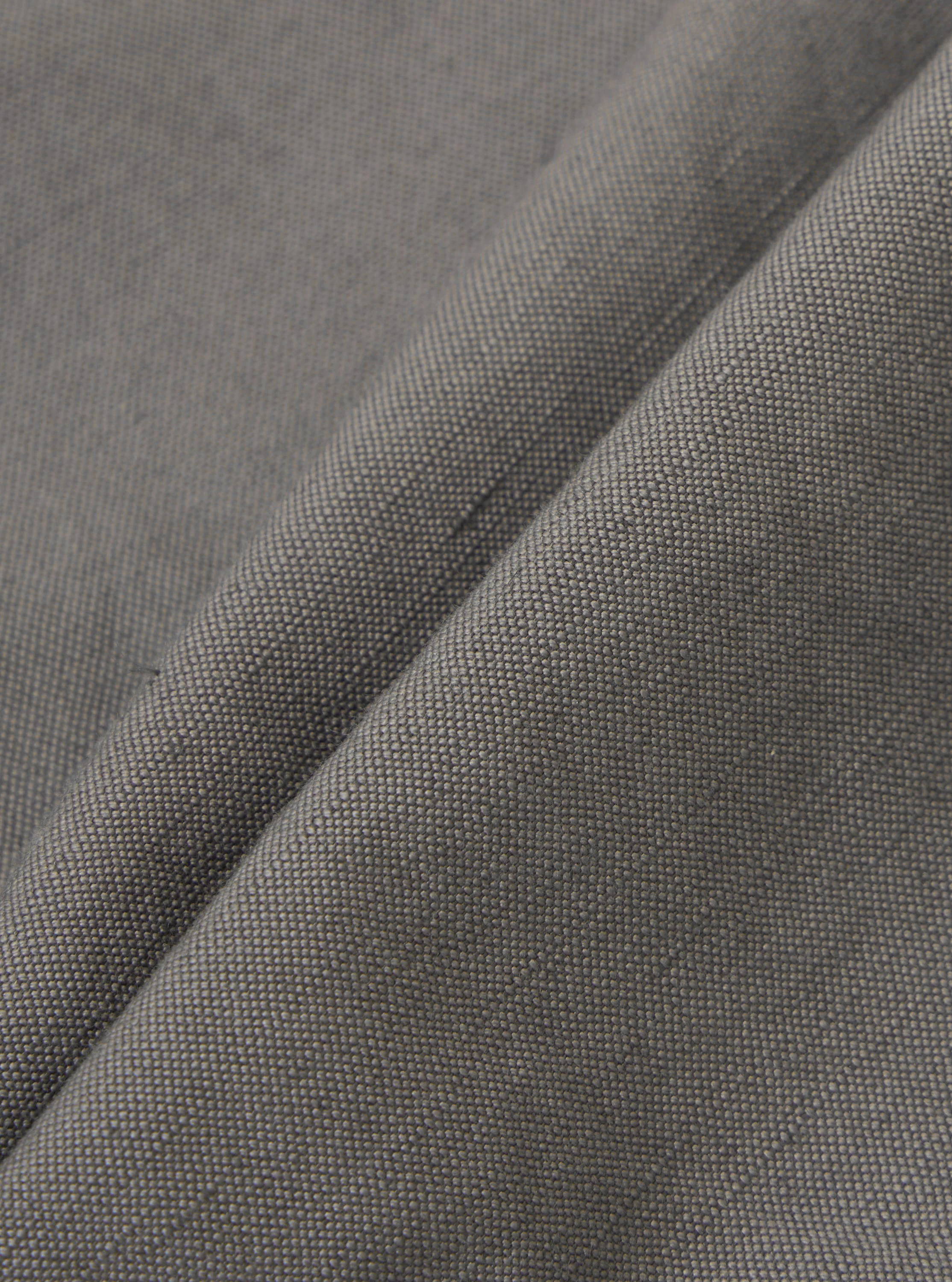 Mid Grey Linen Slub Weave Oxford Pant - Image 4