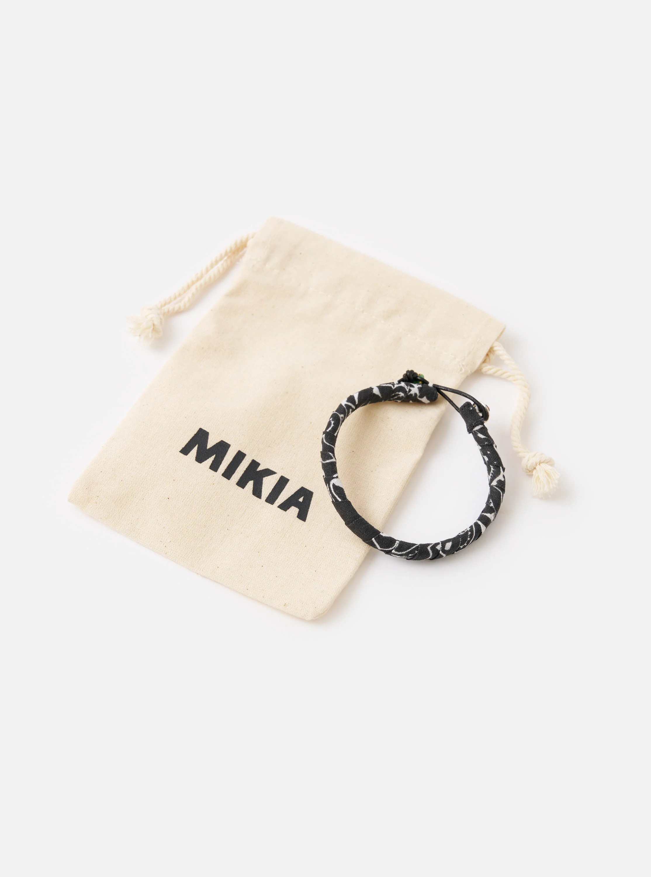 Mikia Black Bandana Bracelet - Image 4