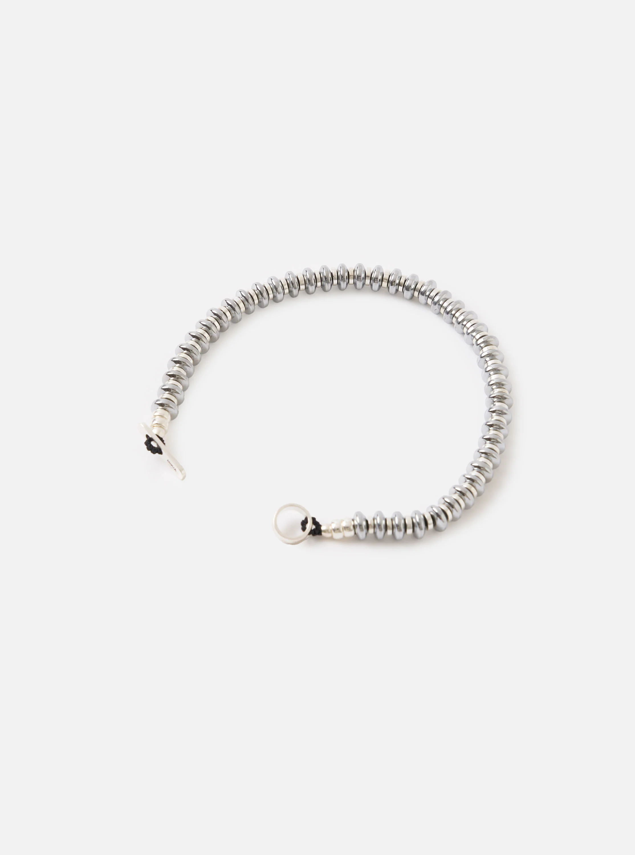 Mikia Hematite Roundel Bracelet - Image 3