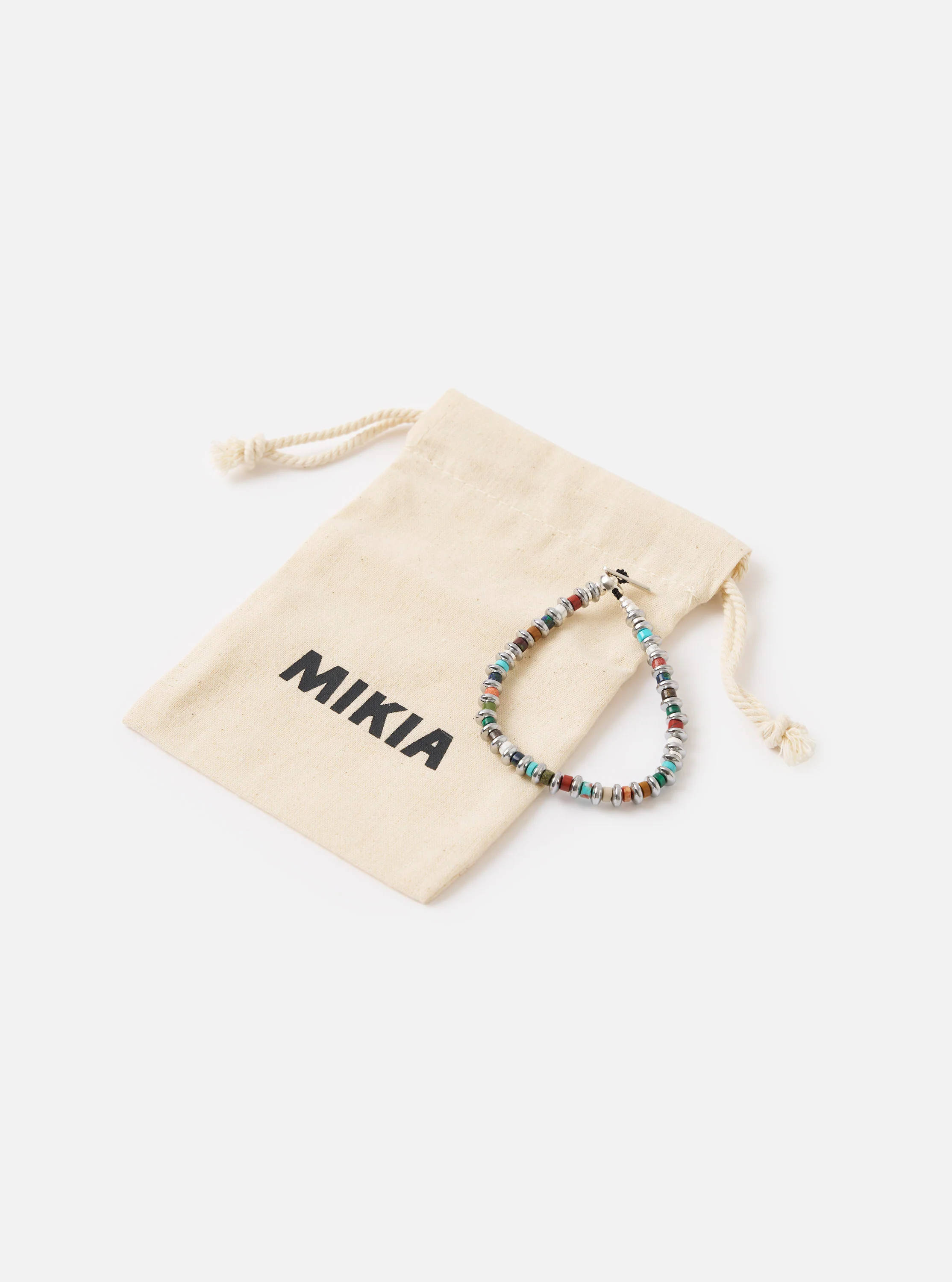 Mikia Multi Hematite Roundel Bracelet - Image 4