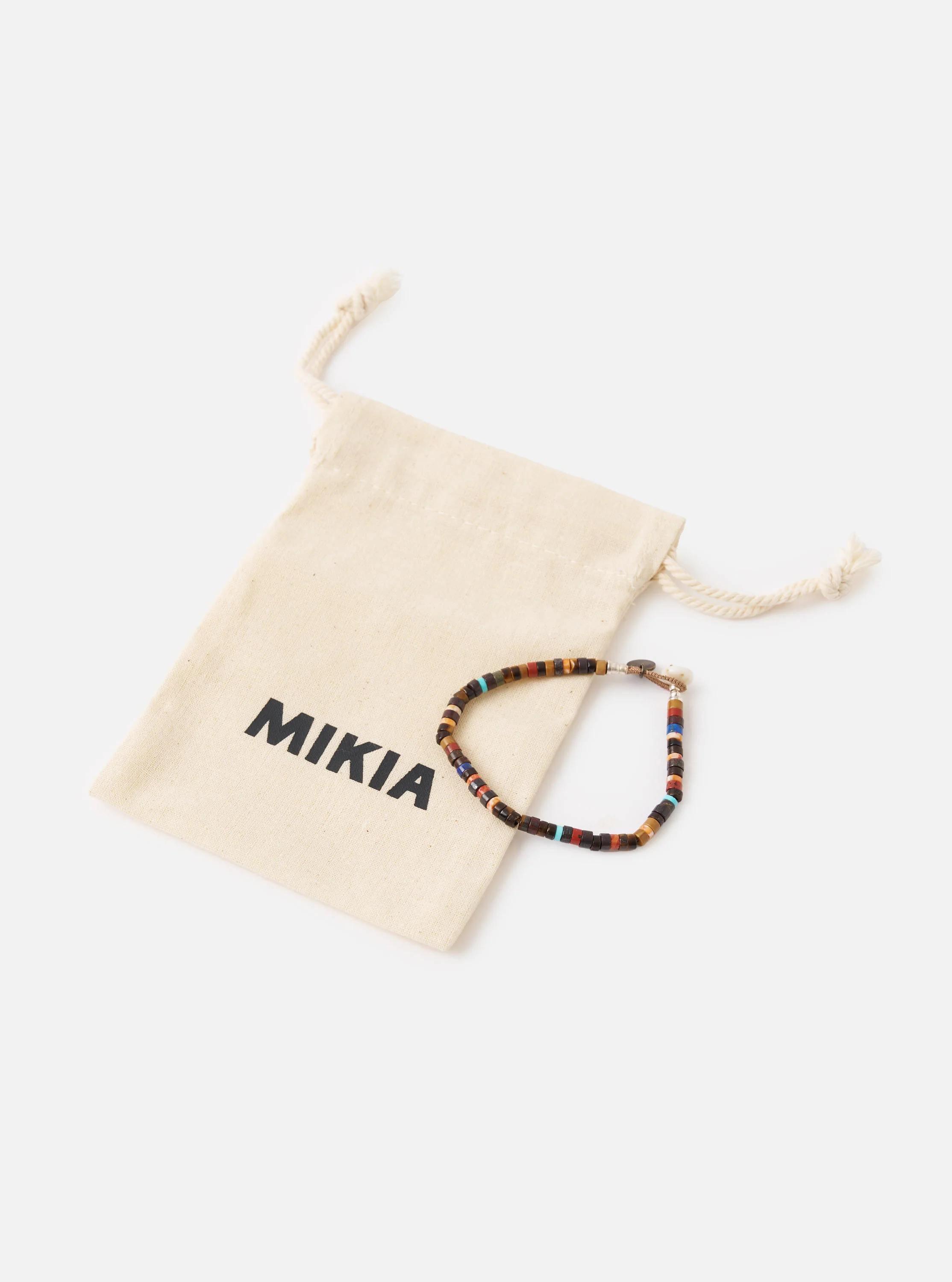 Mikia Brown Multi Heishi Beads Bracelet - Image 4