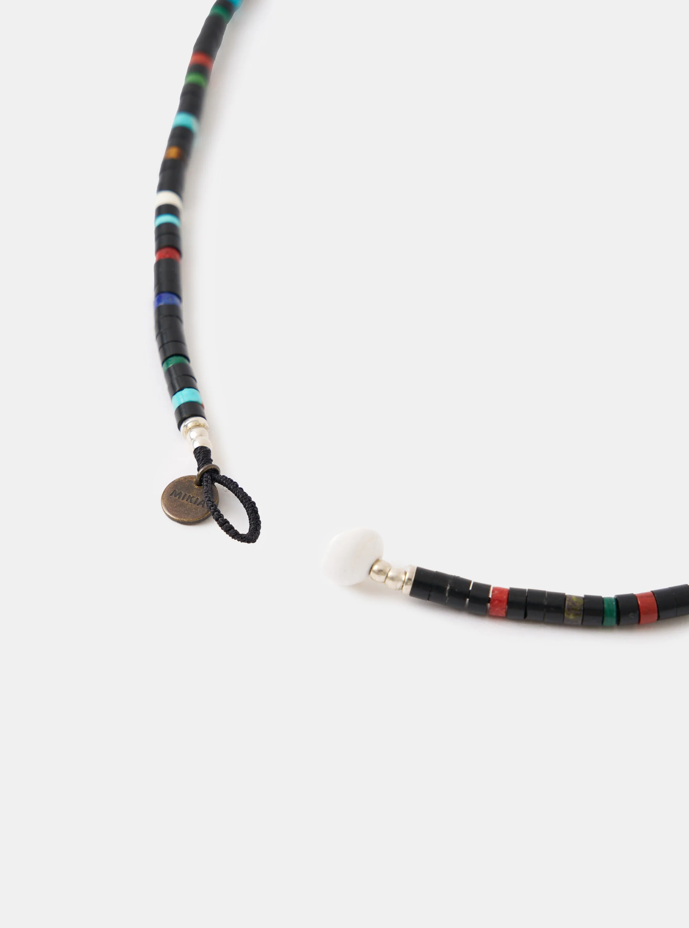 Mikia Jet Multi Heishi Beads Necklace - Image 3
