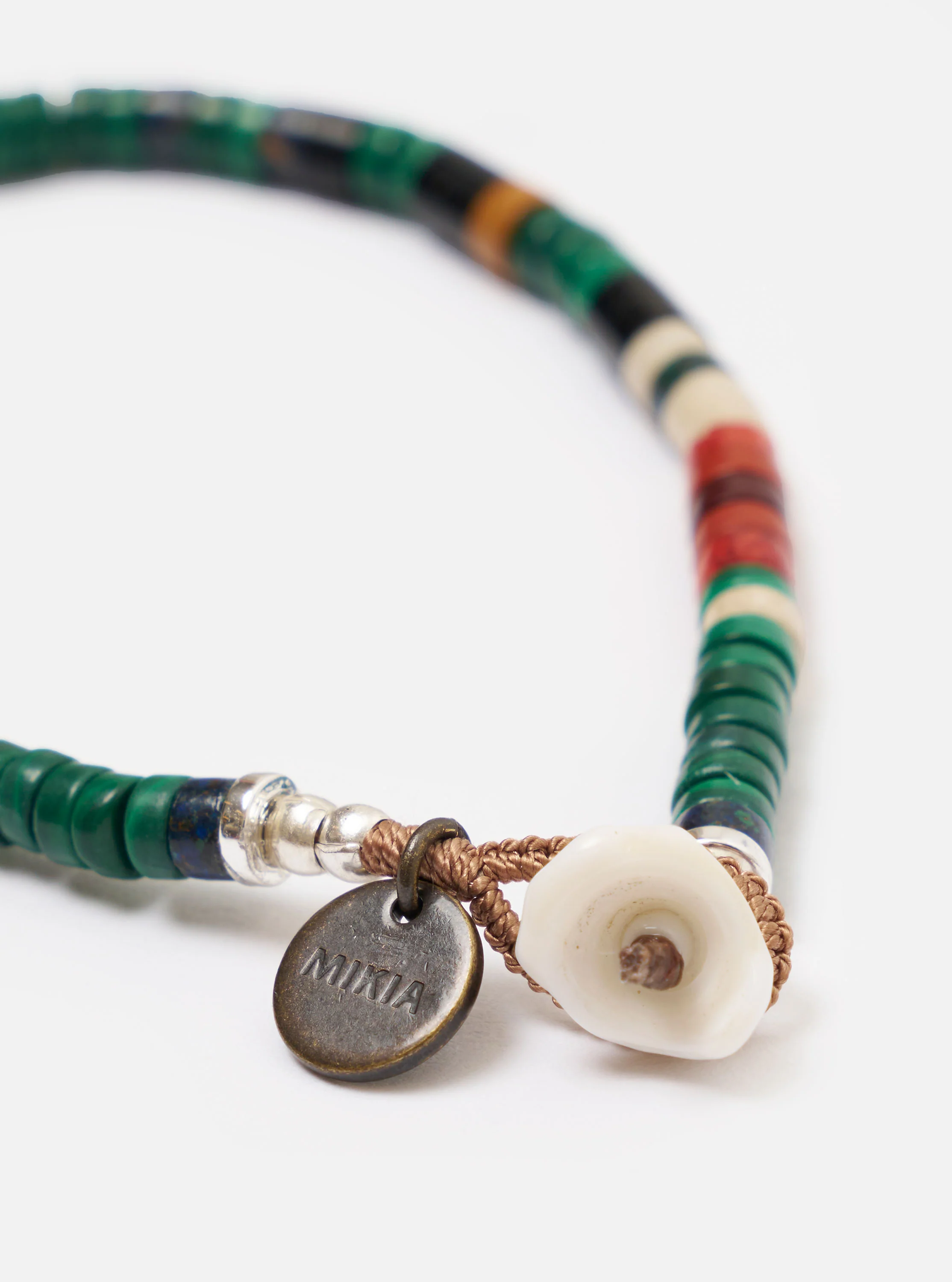 Mikia Malachite Heishi Beads Bracelet - Image 2