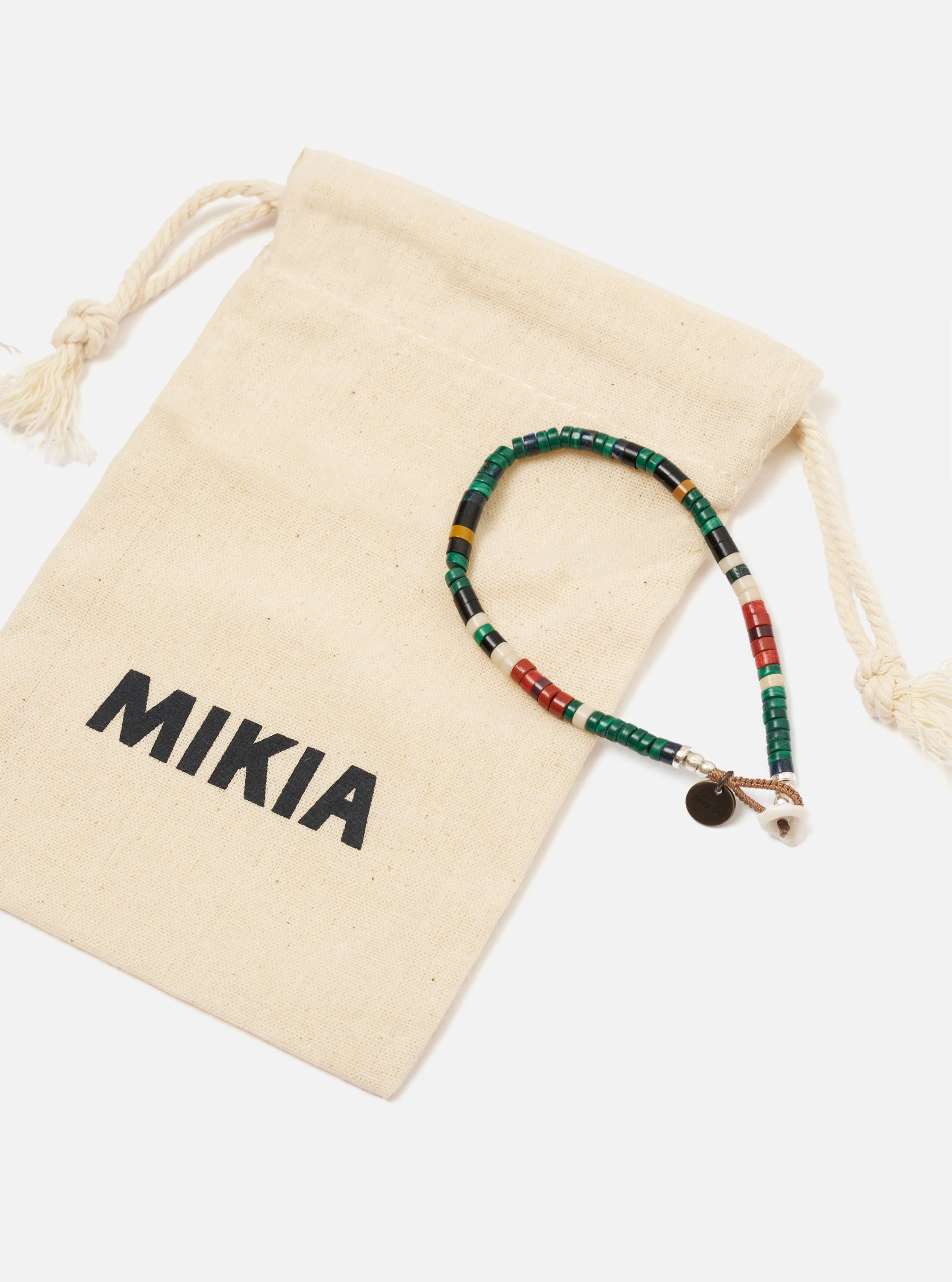 Mikia Malachite Heishi Beads Bracelet - Image 3