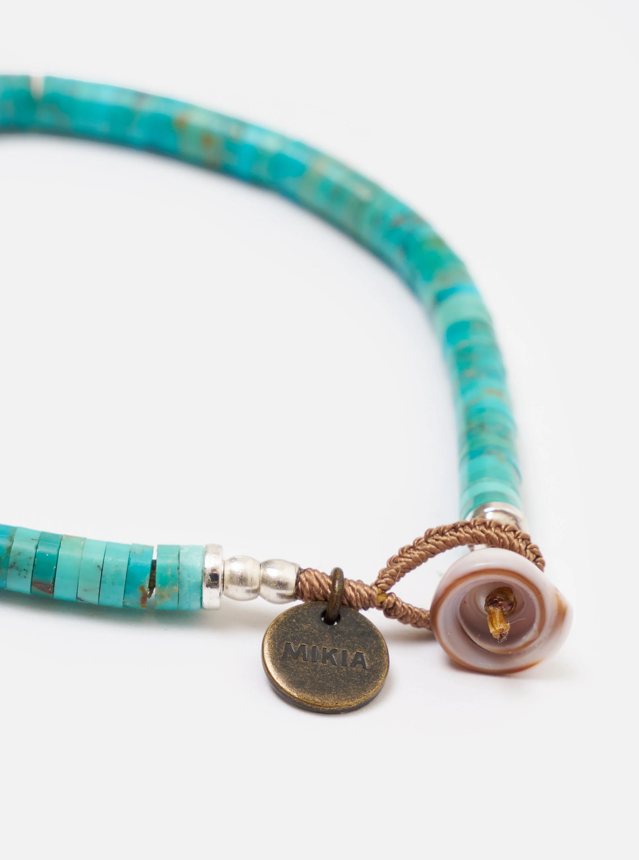 Mikia Turquoise Heishi Beads Bracelet - Image 2