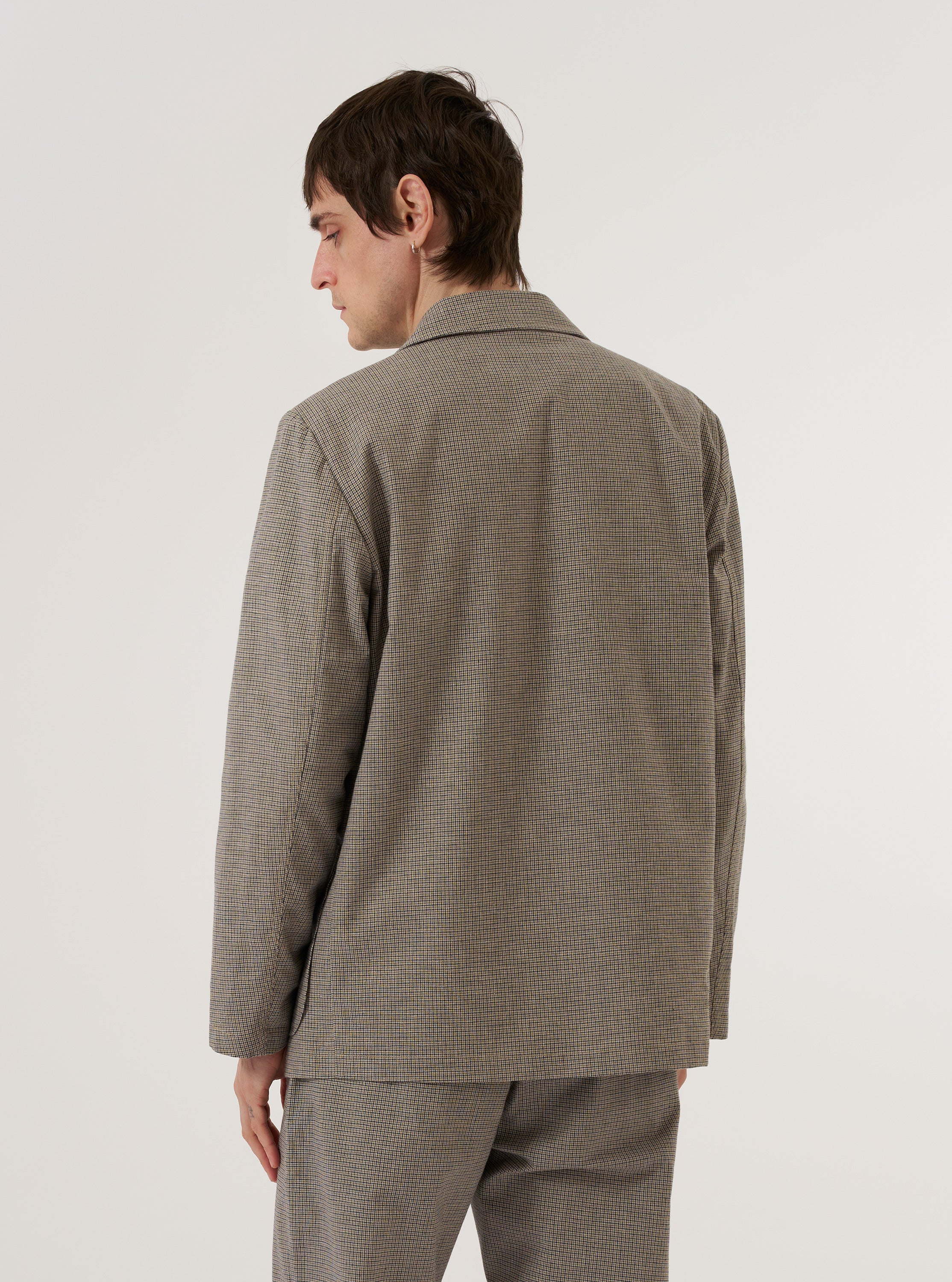 Multi Lucas Cotton Mix Two Button Jacket - Image 3