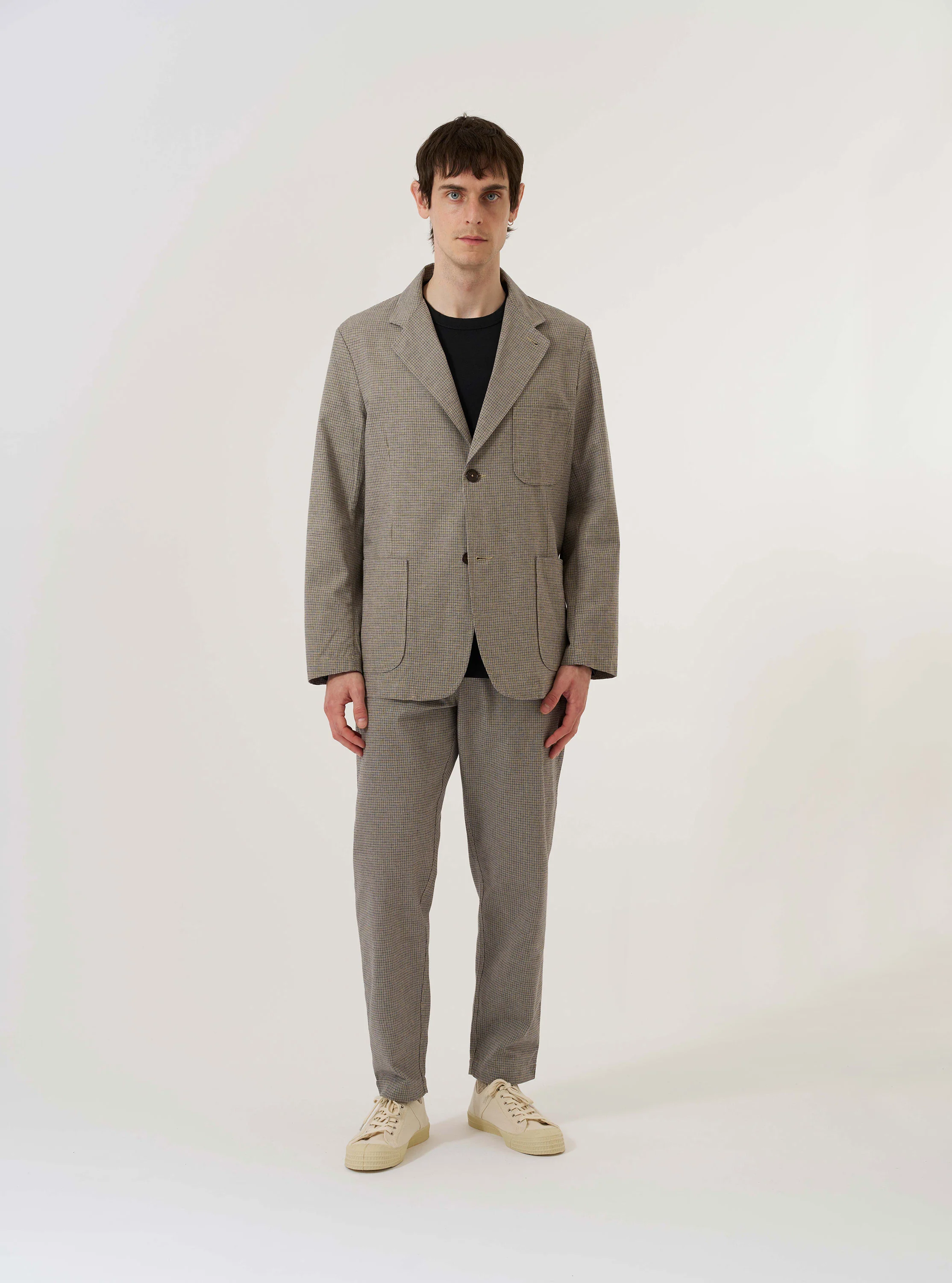 Multi Lucas Cotton Mix Two Button Jacket - Image 8