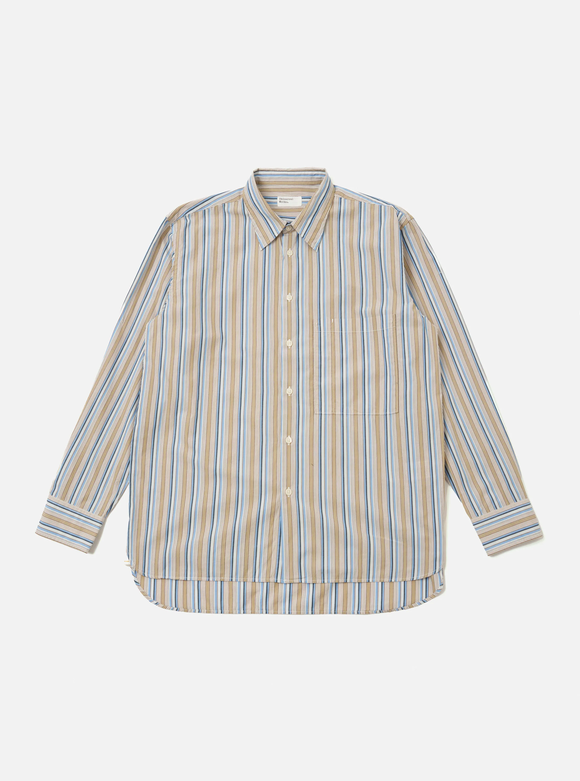 Multi Pop Multi Stripe Square Pocket Shirt