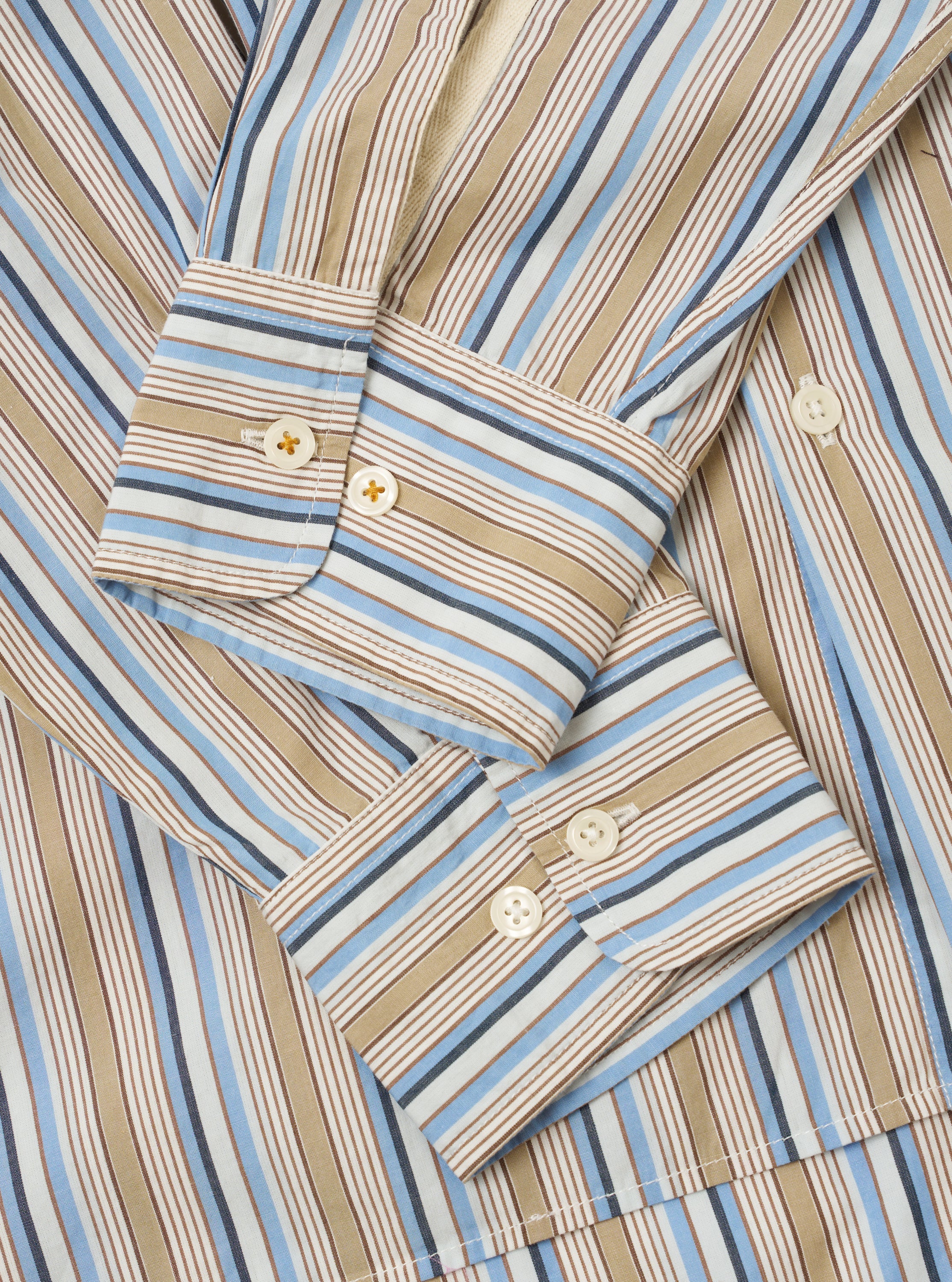 Multi Pop Multi Stripe Square Pocket Shirt - Image 6